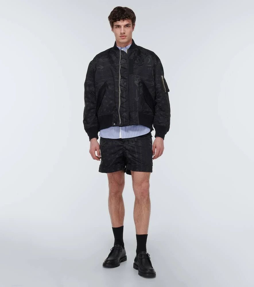 Sacai o1mris0824 Print Blouson in Black Size US M / EU 48-50 / 2 - 6 Thumbnail
