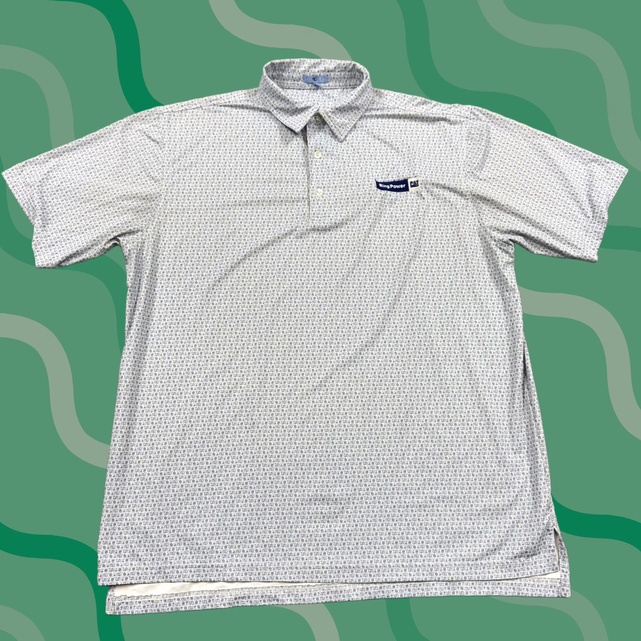 Vintage GenTeal Polo Shirt Mens XL Blue Graphic Print Golf Performance Polo Shirt Size US XL / EU 56 / 4 - 1 Thumbnail