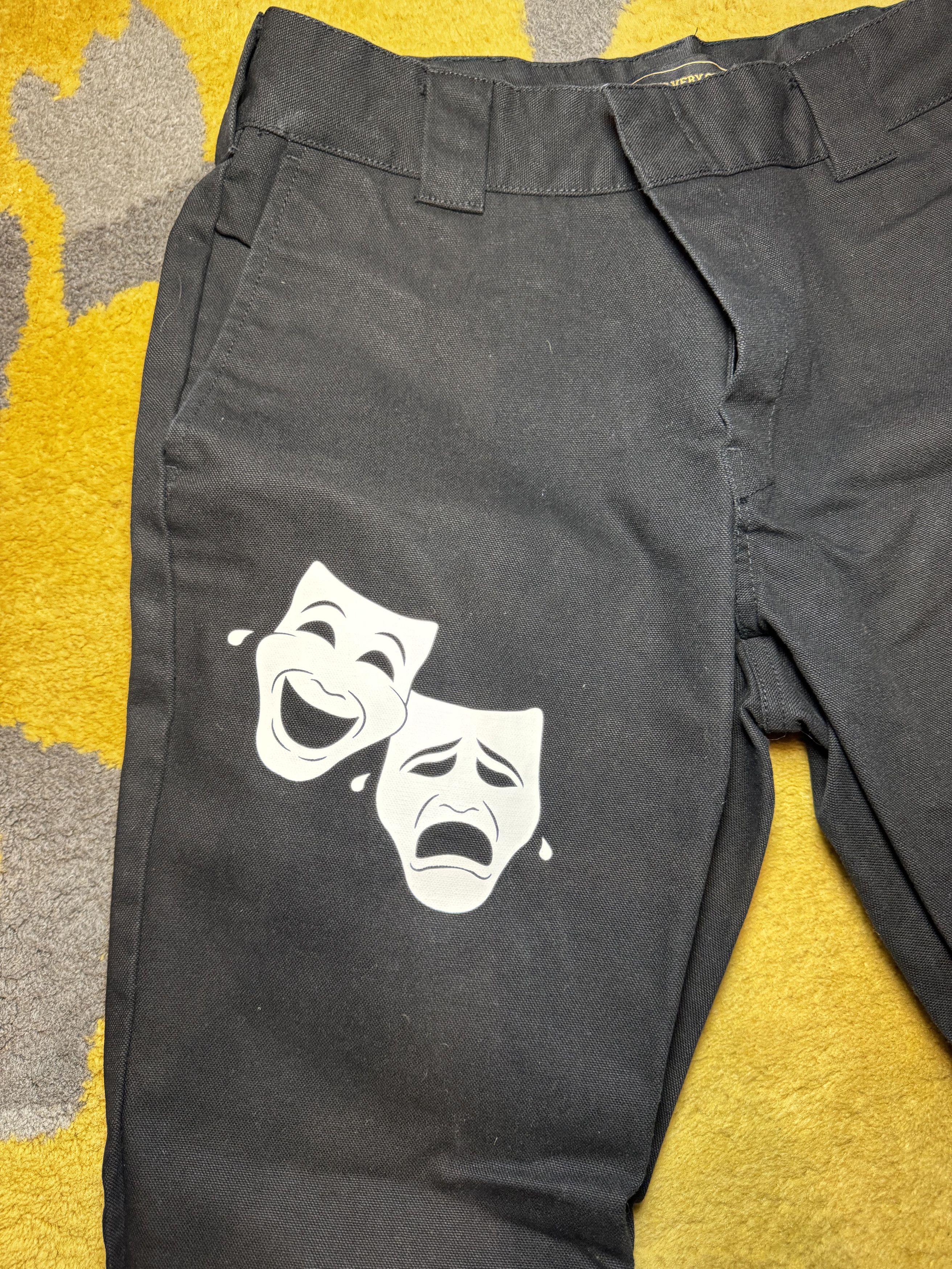 October's Very Own Octobers Very Own OVO Laugh Now Cry Later Black Chinos Size US 32 / EU 48 - 2 Thumbnail