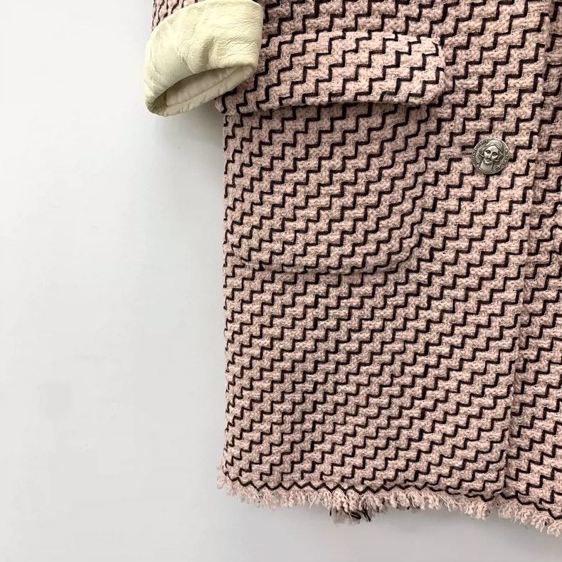 Chanel Chanel Color-blocked bow tweed wool lapel long-sleeved coat Size XS / US 0-2 / IT 36-38 - 5 Thumbnail