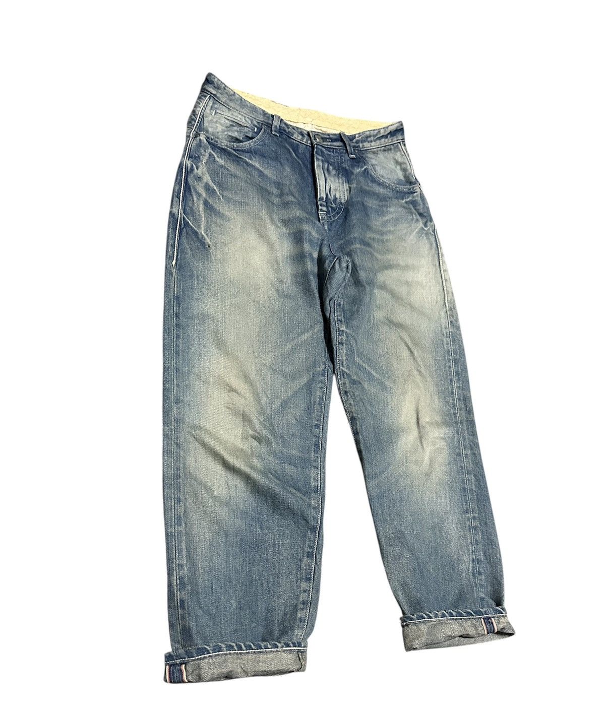 Japanese Brand Vintage Japanese Mina.Co Selvedge Tapered Jeans Size US 30 / EU 46 - 2 Thumbnail