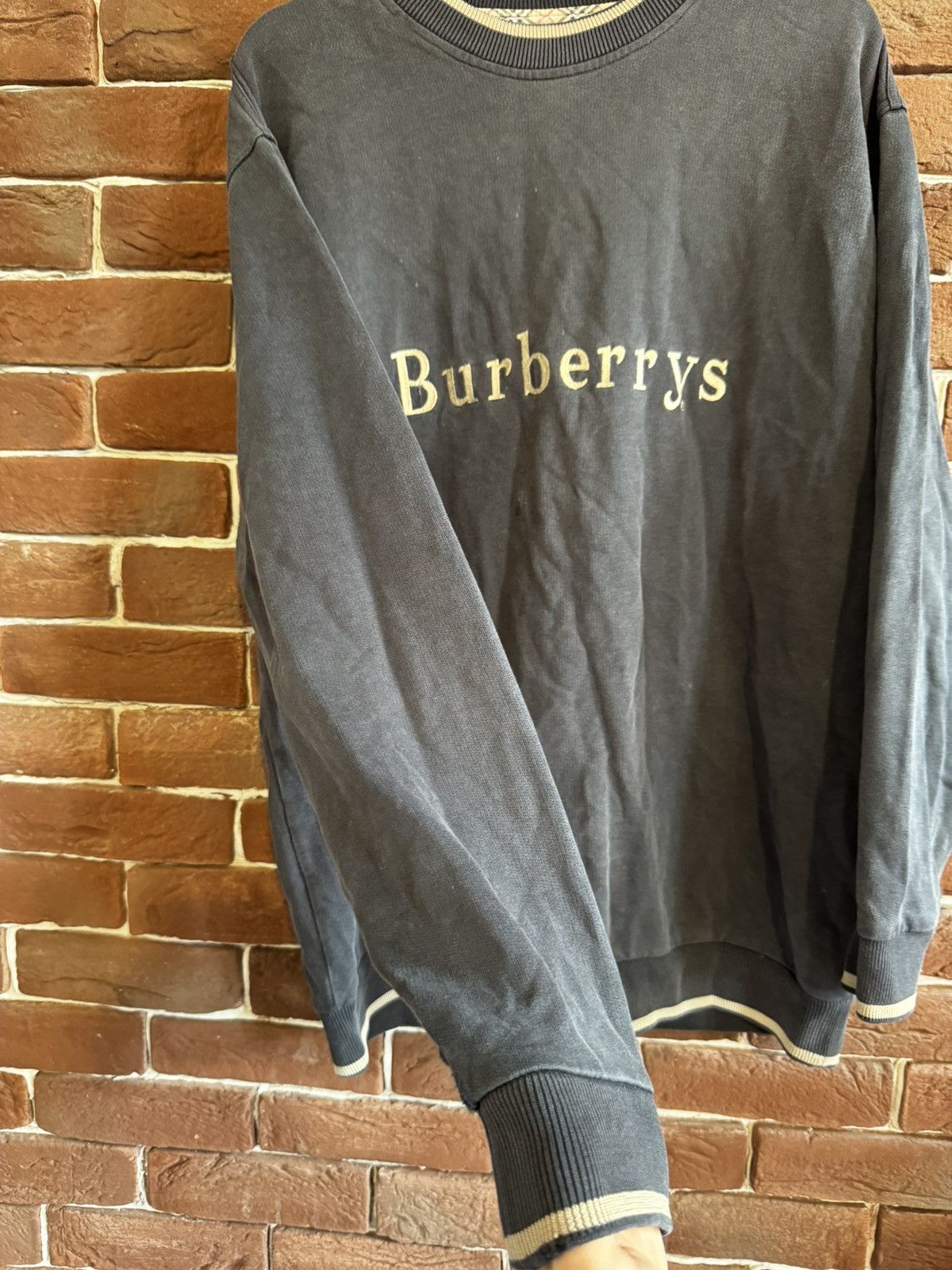 Burberry 90s Burberrys Embroidery Big logo Crewneck Sweatshirt Casual Size US M / EU 48-50 / 2 - 5 Thumbnail