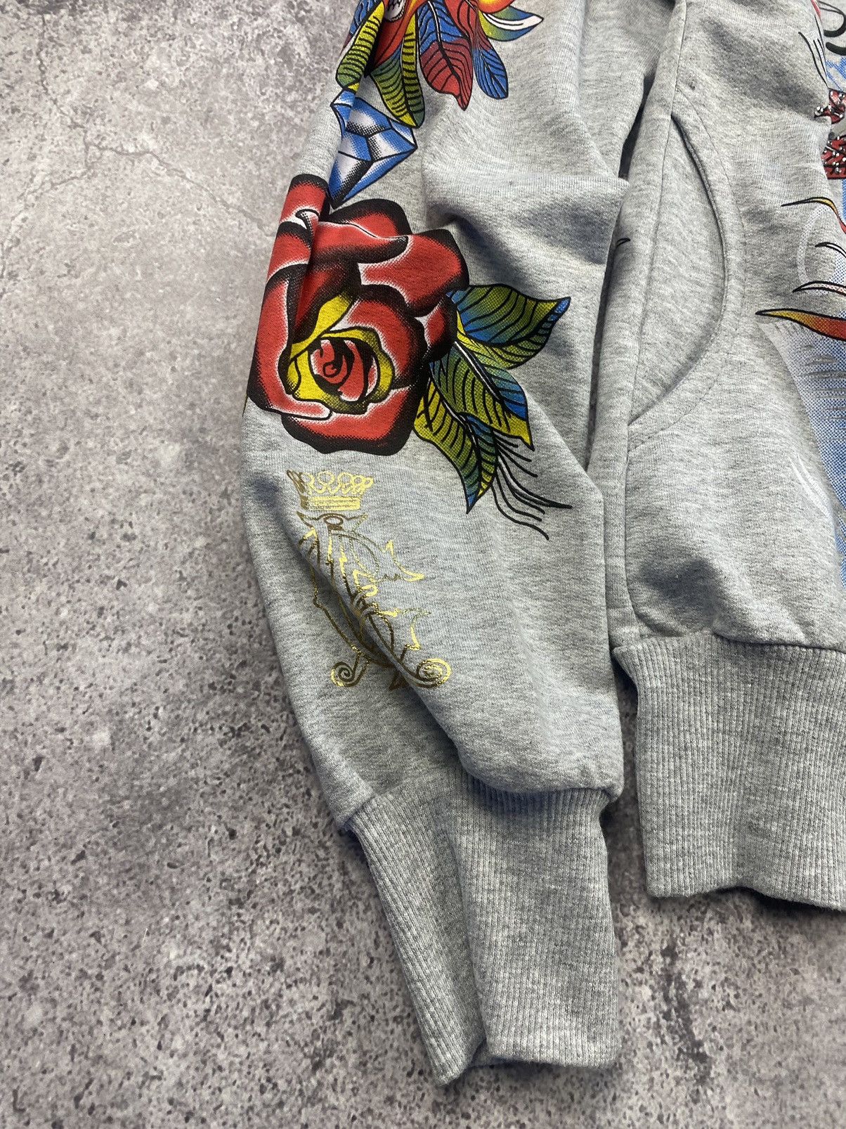 Christian Audigier × Ed Hardy × Vintage Christian Audigier by Ed Hardy zip Hoodie Stussy Evisu cross Size M / US 6-8 / IT 42-44 - 4 Thumbnail