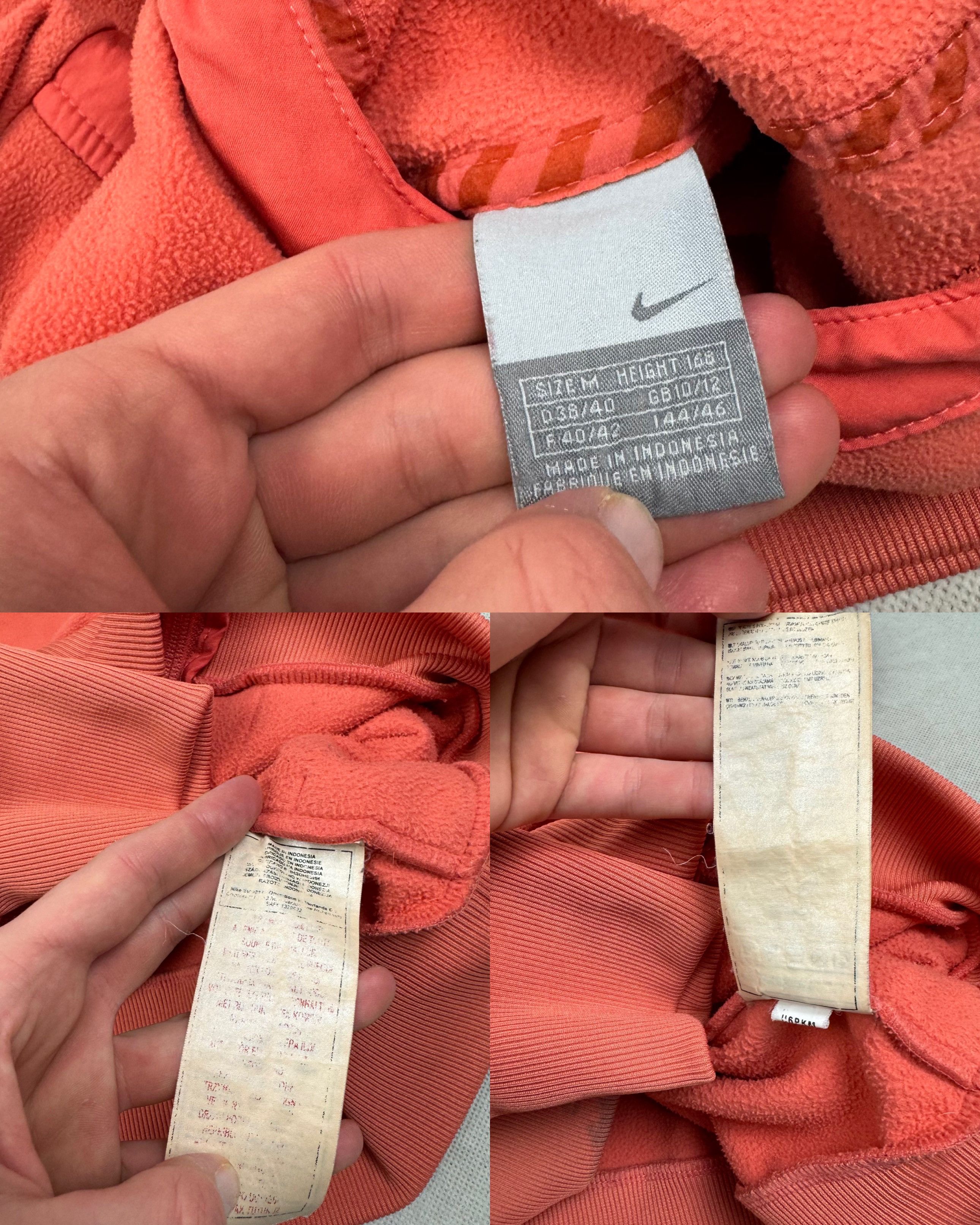 Nike Nike Mens Orange White Solo Swoosh Zip-Through Hoodie Medium Size US M / EU 48-50 / 2 - 2 Thumbnail