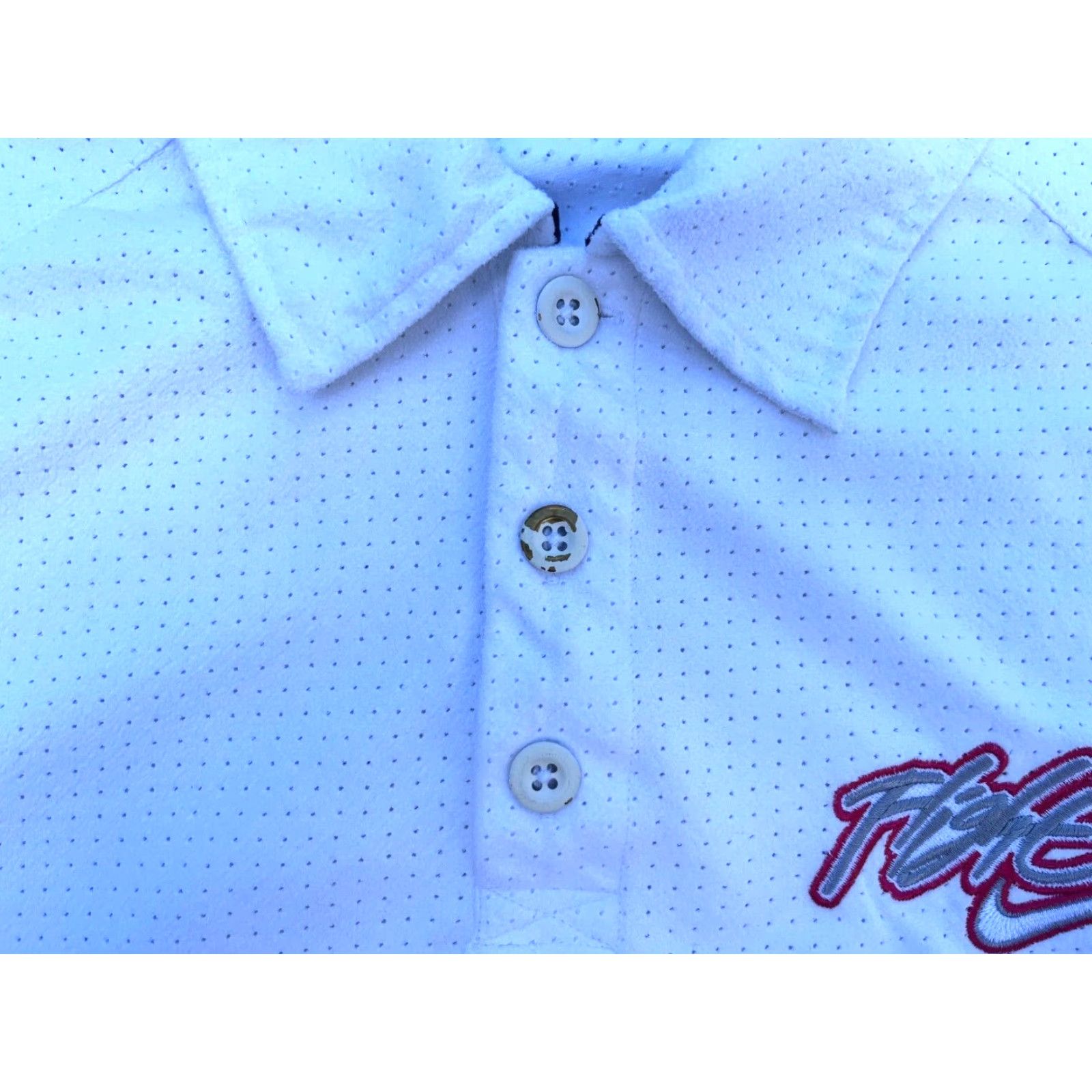 Nike VINTAGE Nike Flight Polo Shirt Men’s L White Embroidered Short Sleeve Polo Shirt Size US L / EU 52-54 / 3 - 4 Thumbnail