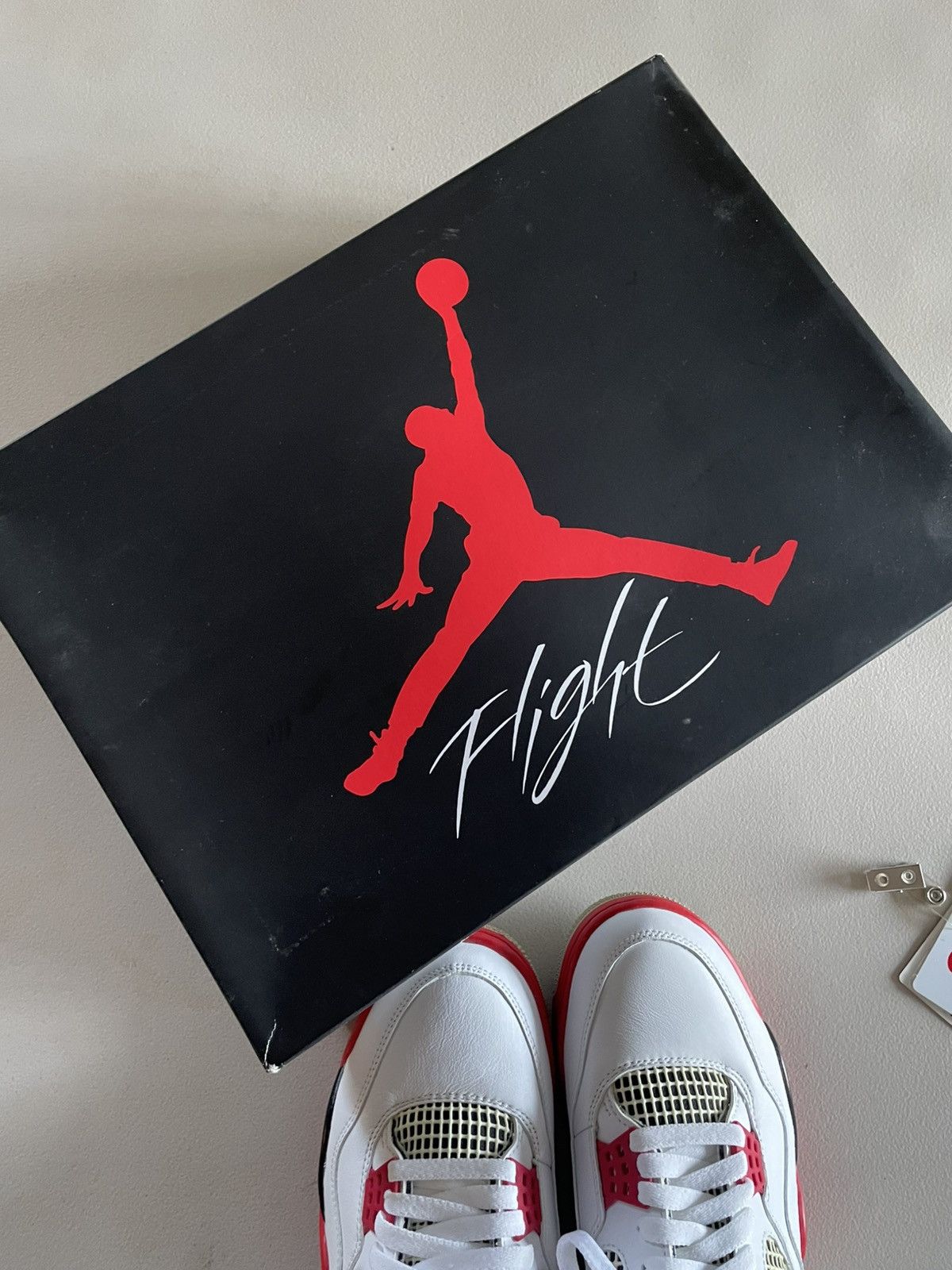 Jordan Brand Jordan 4 Retro Fire Red (2020) w/box Size US 9.5 / EU 42-43 - 13 Thumbnail