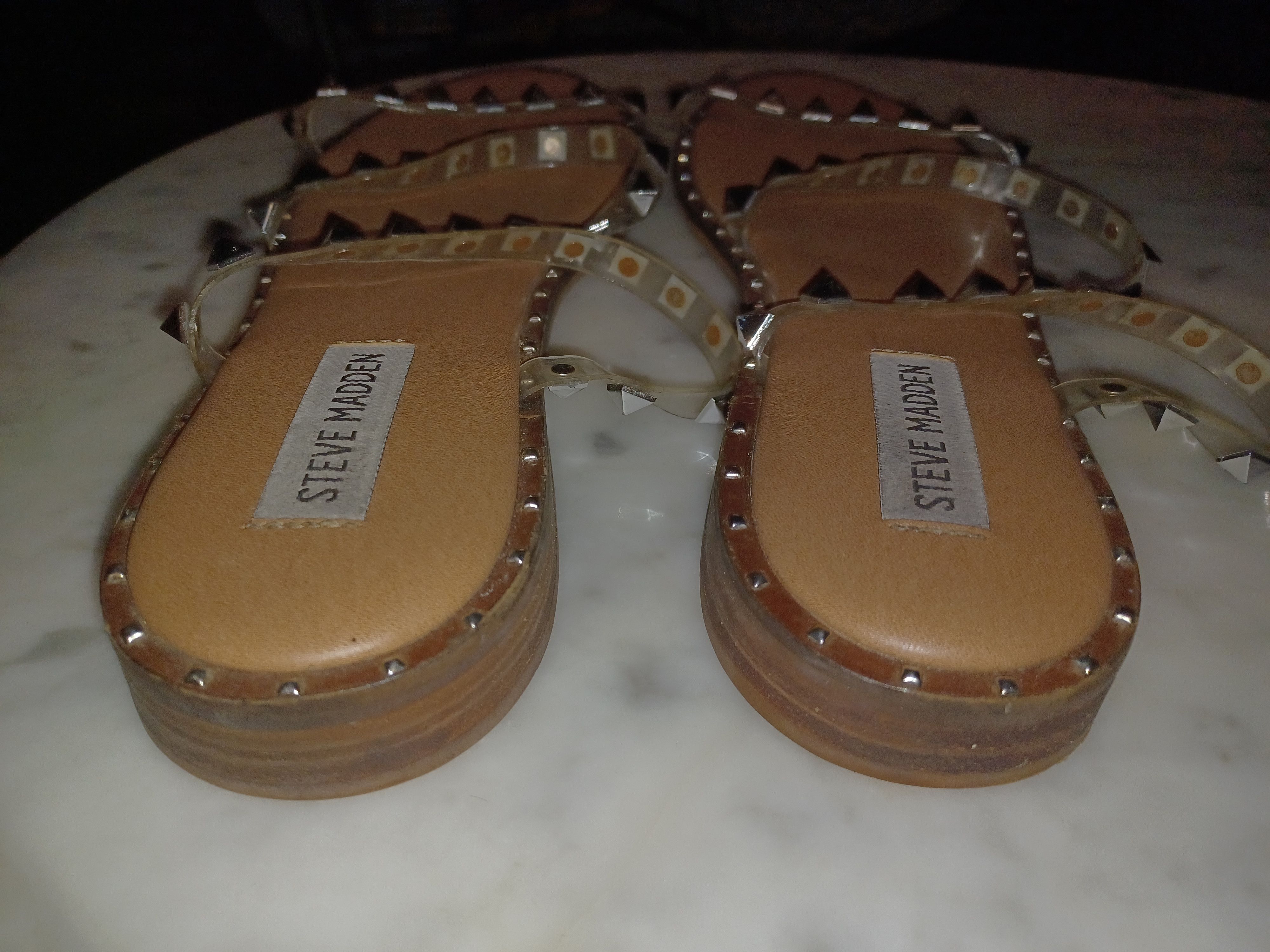 Steve Madden Steve Madden Women's Sandals SZ 10 Brown Silver Size US 10 / IT 40 - 3 Thumbnail