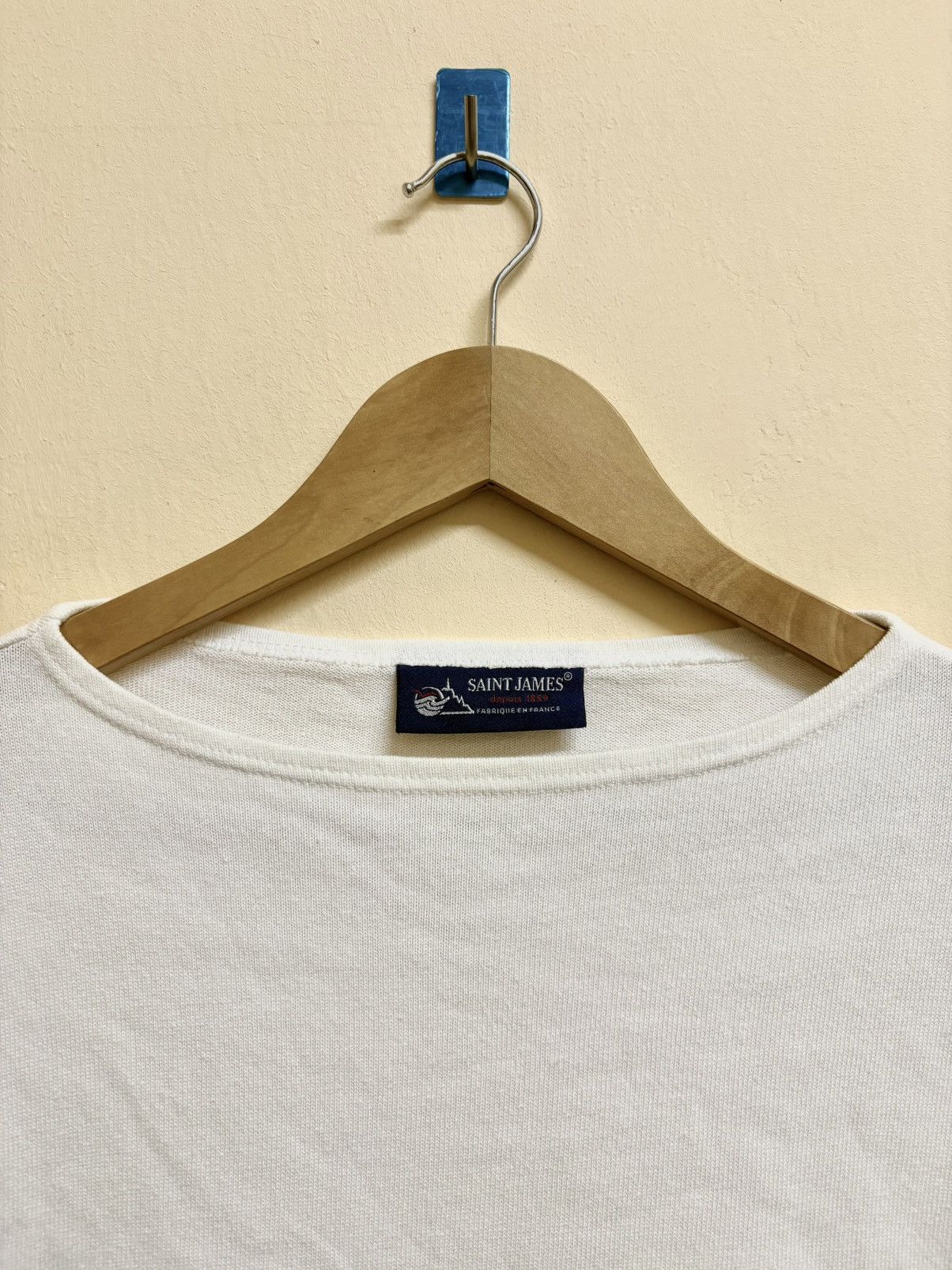 Saint James Vintage Saint James Plain White Long Sleeve Size US M / EU 48-50 / 2 - 4 Thumbnail