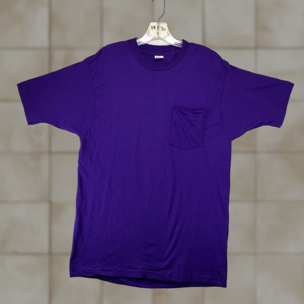 Vintage Vintage BVD Adult XL T-Shirt Men Short Sleeve Crew Neck Knit Cotton Purple Retro 90s Size US XL / EU 56 / 4 - 1 Thumbnail