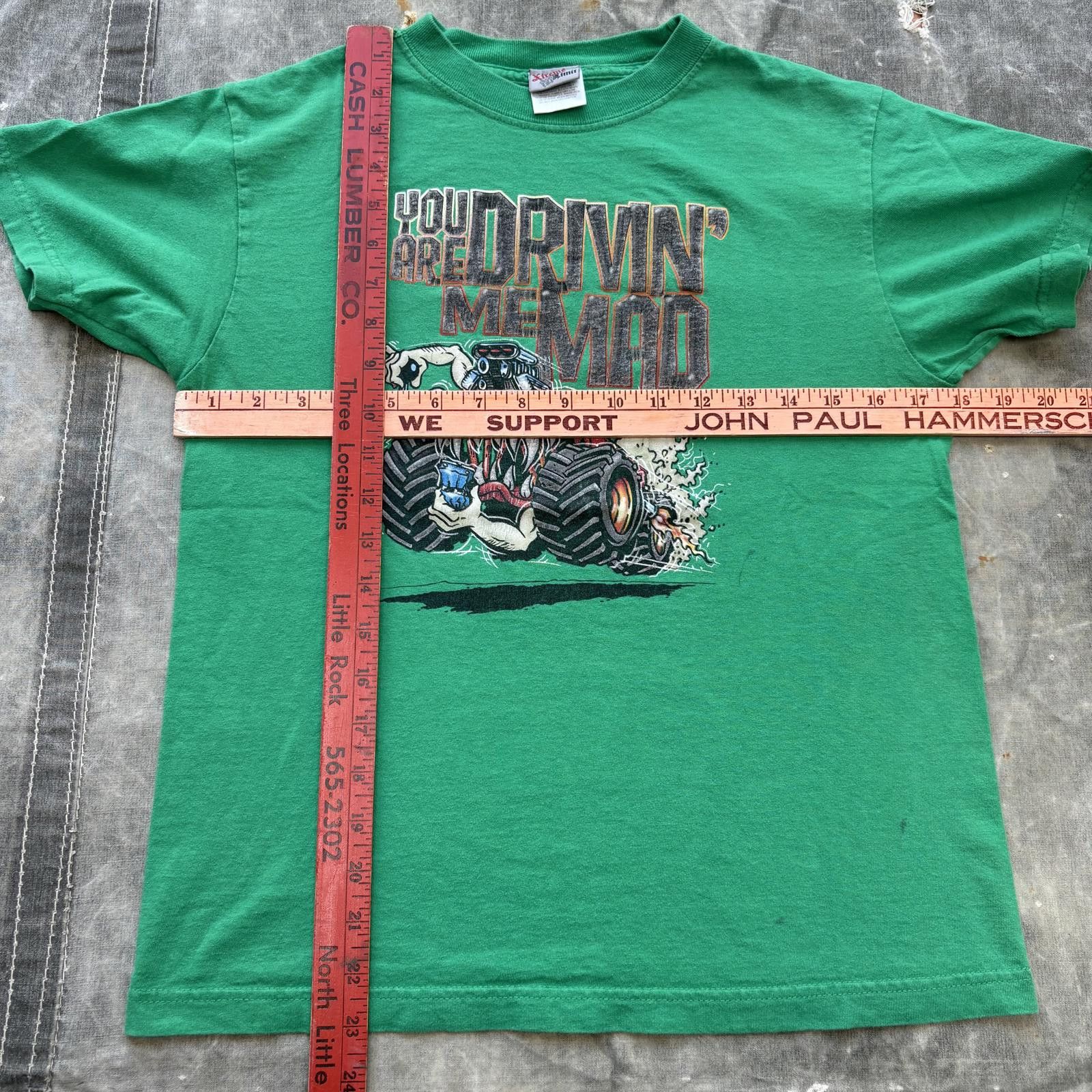 Vintage Vintage Y2K Rat Fink Monster Truck Graphic Grunge Shirt Size US XS / EU 42 / 0 - 4 Thumbnail