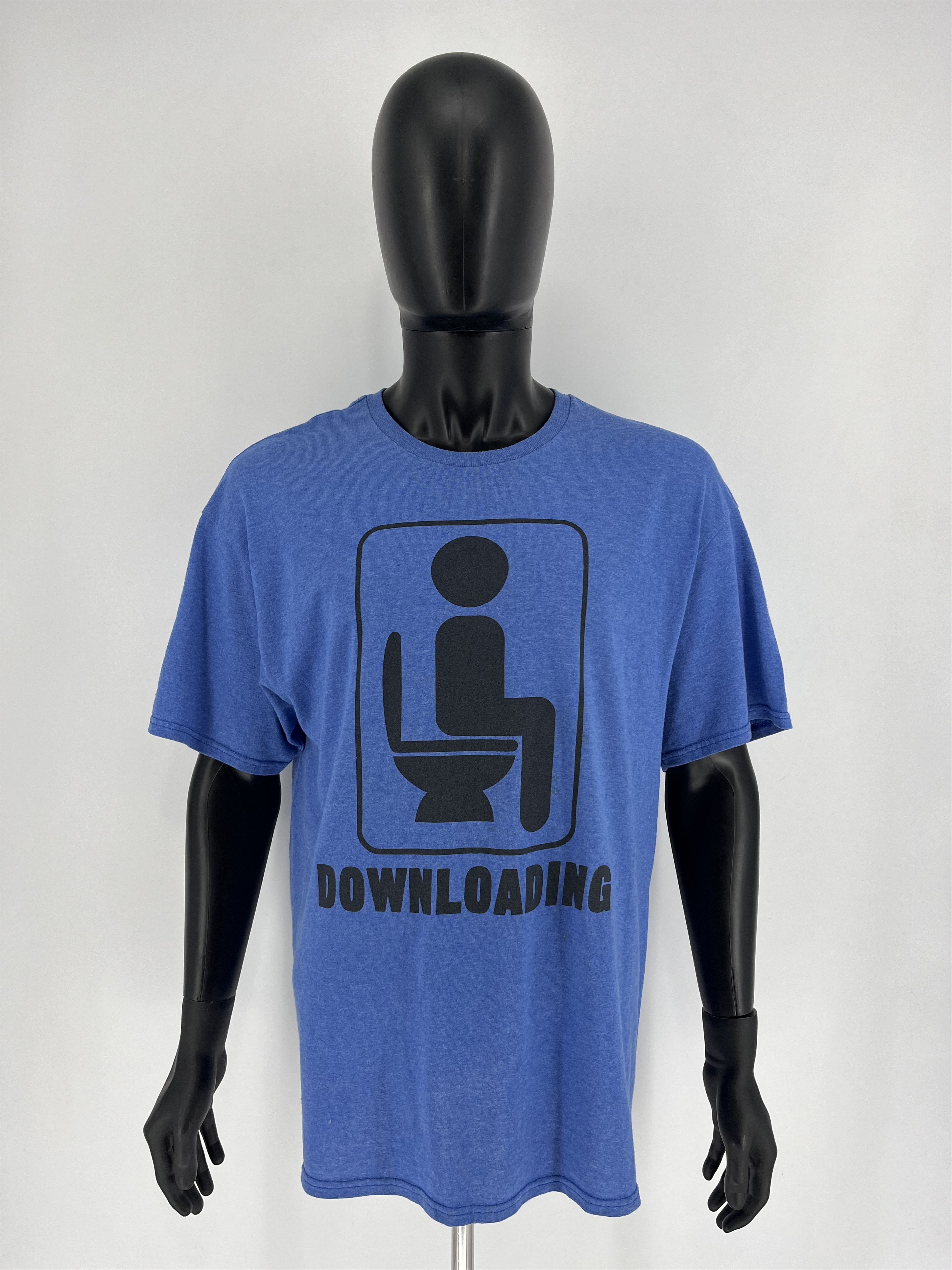 Other Vintage Y2K ADULT "DOWNLOADING" Art tee Streetwear Tee Size US XL / EU 56 / 4 - 2 Thumbnail