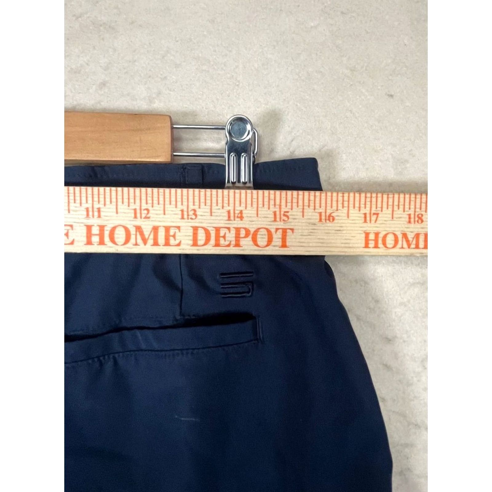 Vintage Tree Sixtysix Navy Blue Golf Pants Women Size 8 Tapered Ankle Twill Pockets Zipper Regular Inseam 28" Size 30" / US 8 / IT 44 - 3 Thumbnail