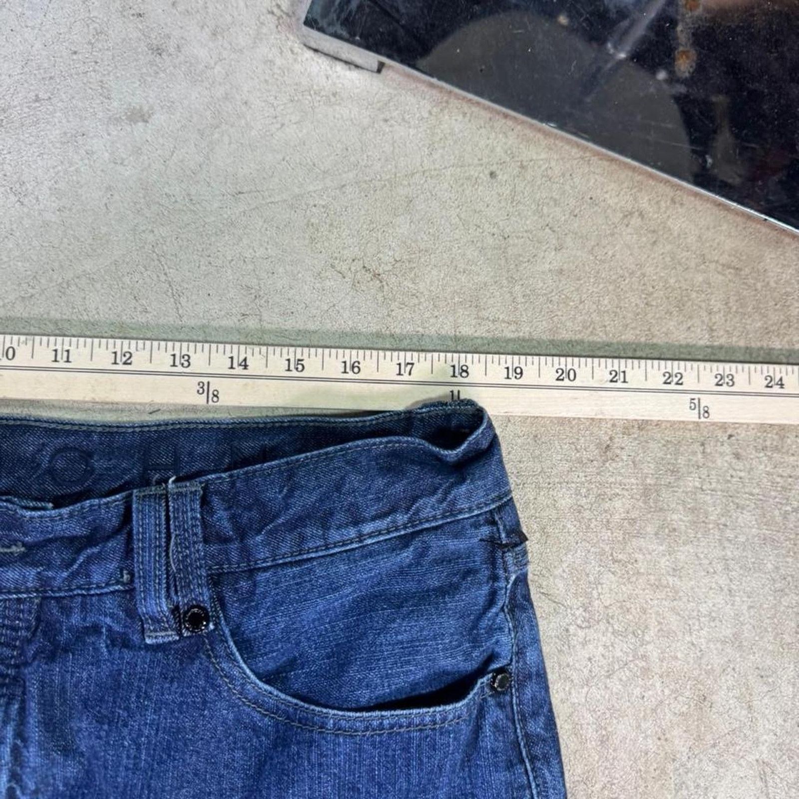 Sean John Vintage 2000s Y2K Sean John dark wash baggy jeans 38x32 wide Size US 38 / EU 54 - 4 Thumbnail