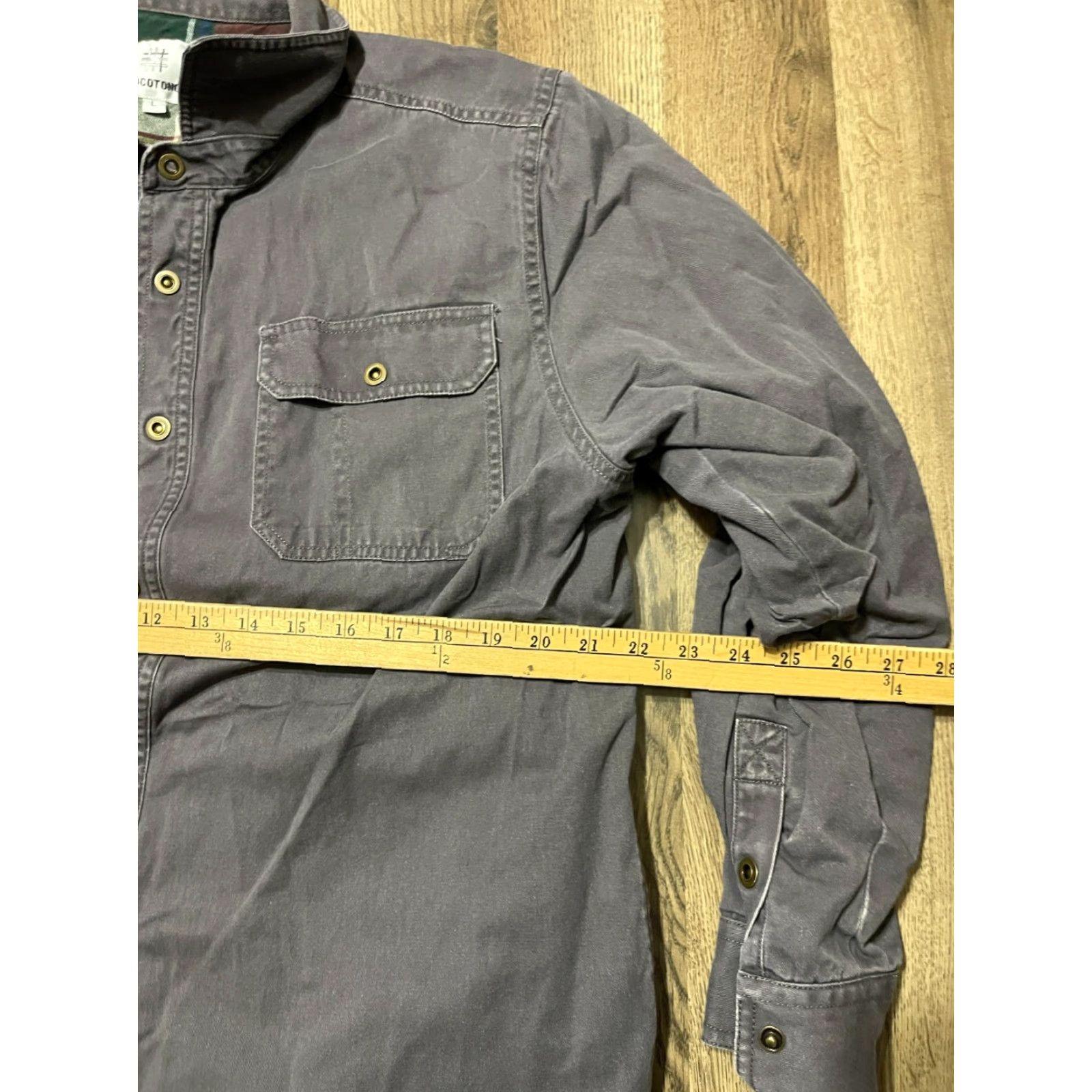 Vintage MOCOTONO Jacket Men's Large Gray Fleece Lined Button Up Snap Size US L / EU 52-54 / 3 - 6 Thumbnail