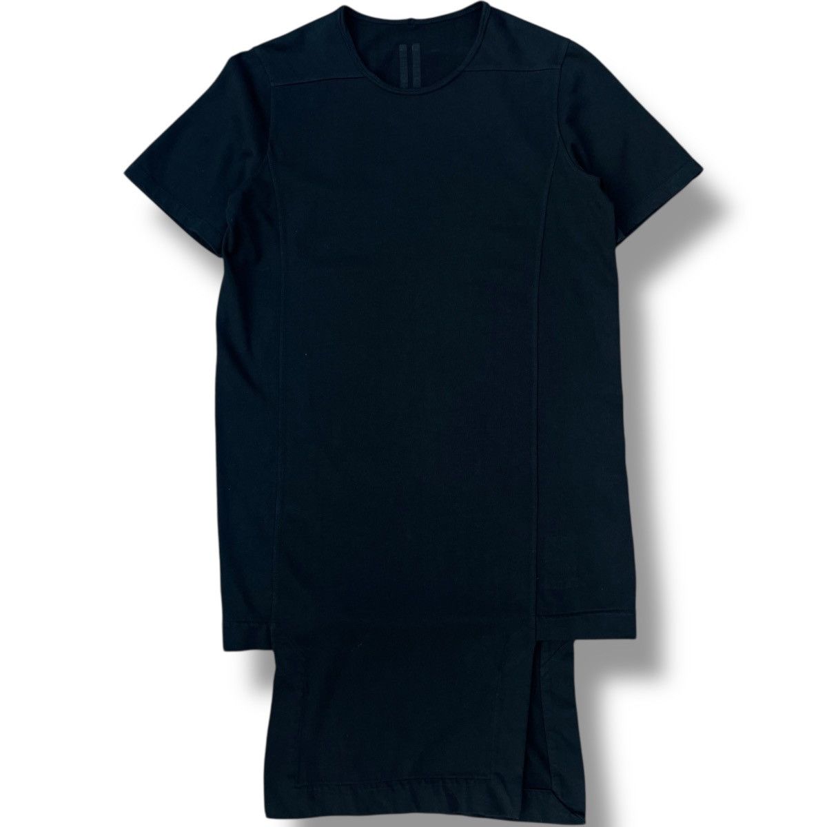 RARE Rick Owens DRKSHADOW Asymmetric Long Hem Jersey Shirt