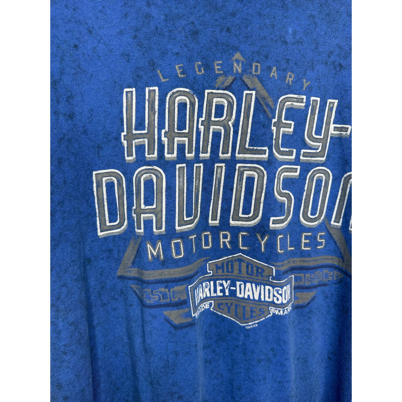 Harley Davidson Harley-Davidson Savannah GA Tee Men’s L Blue Biker Shirt Size US L / EU 52-54 / 3 - 4 Thumbnail