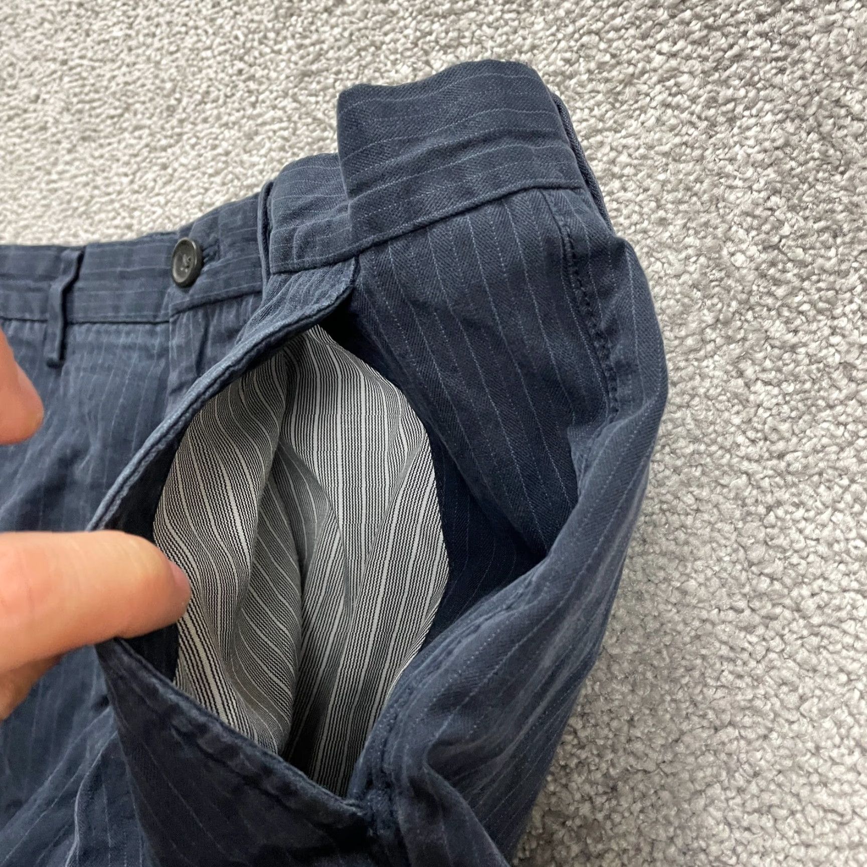 Banana Republic VINTAGE Banana Republic Men’s Chino Pants Casual Cotton Straight Leg 32x29 Navy Blue Size US 32 / EU 48 - 4 Thumbnail