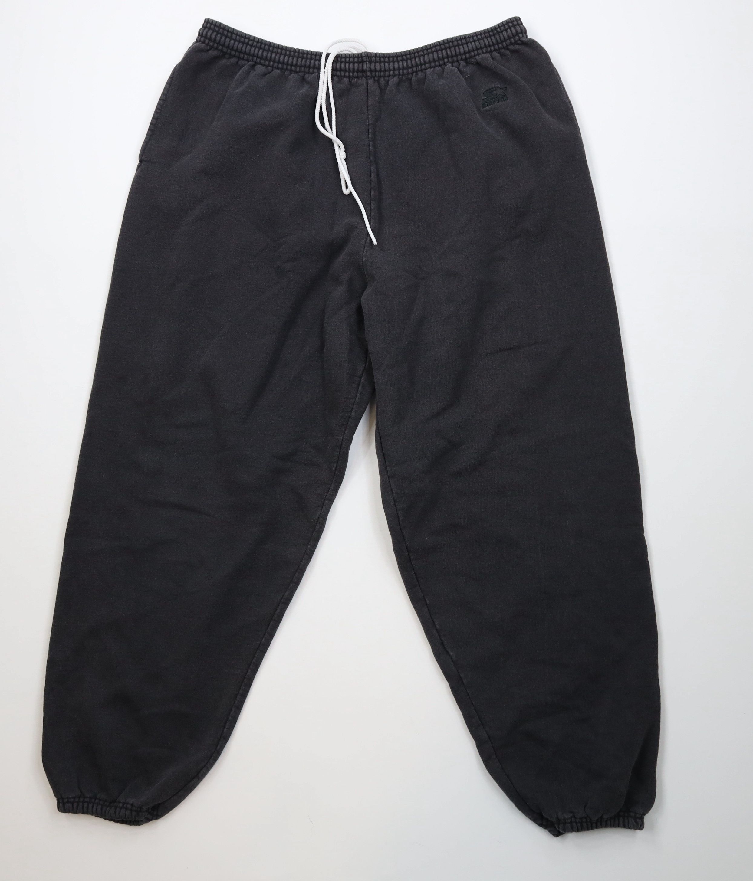 Starter Vintage 90s Starter Heavyweight Sweatpants Joggers Black Size US 38 / EU 54 - 1 Thumbnail
