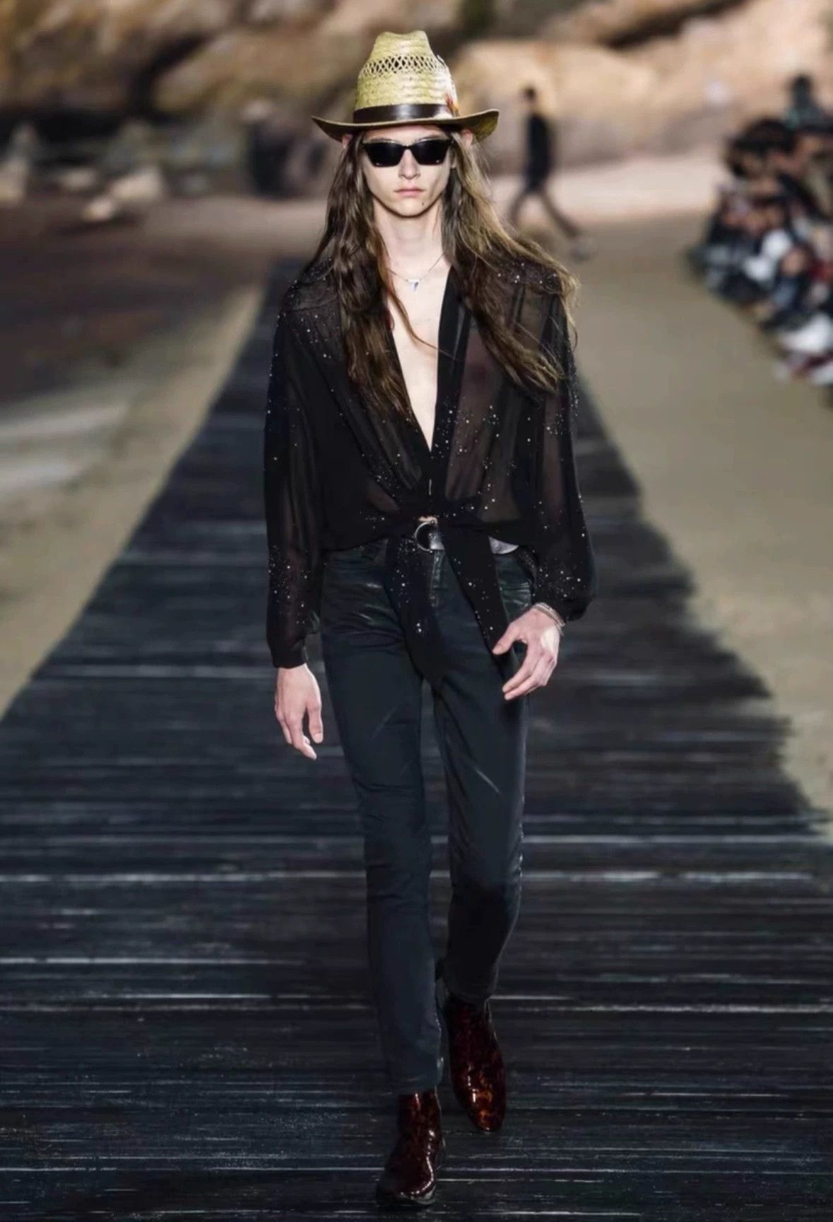 Saint Laurent Paris SLP Saint Laurent 20SS Runway Skinny Waxed Claw Jeans 1of1 Size US 28 / EU 44 - 7 Thumbnail