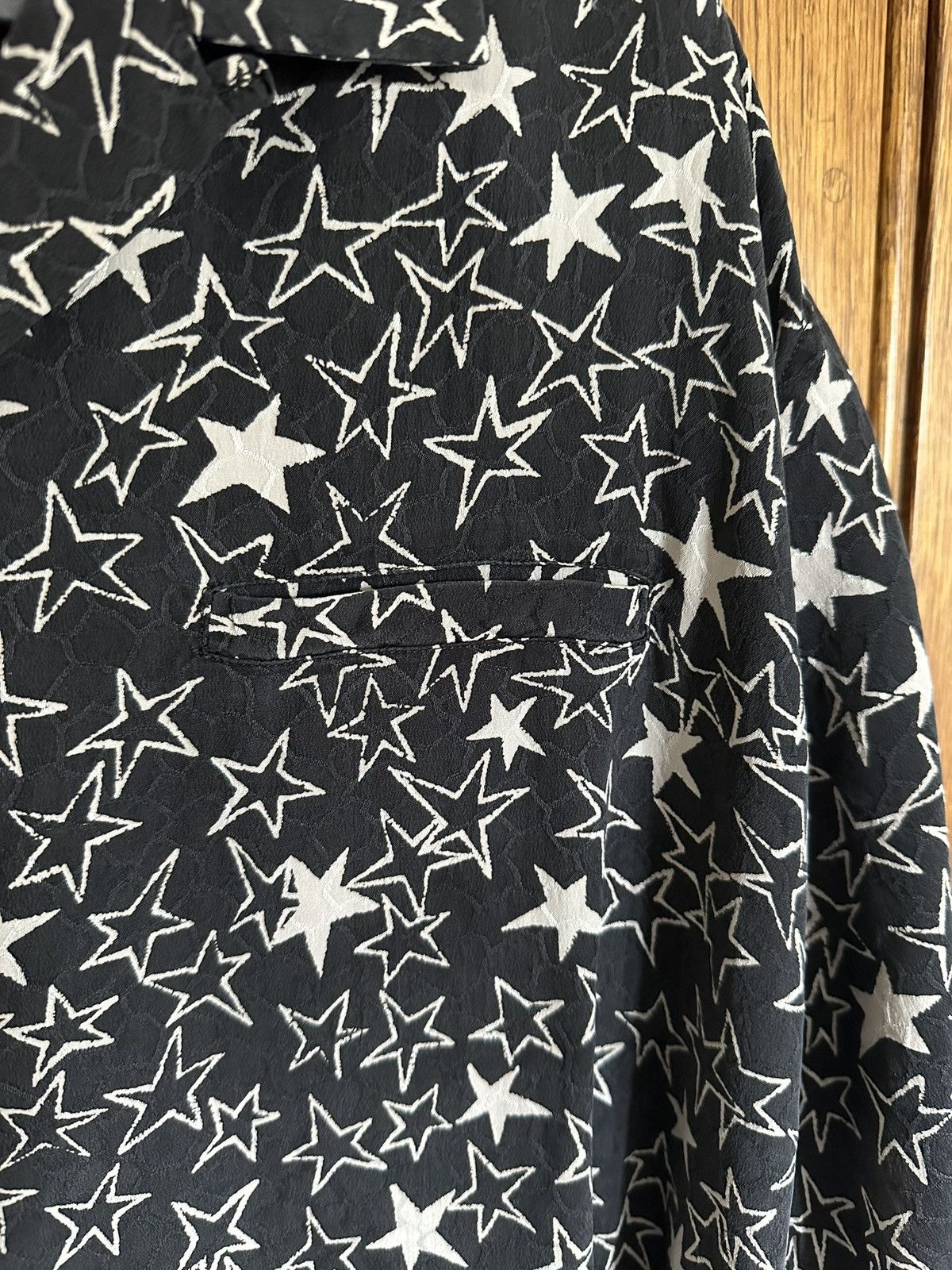 Saint Laurent Paris SS20 Saint Laurent star silk camp shirt Hawaiian 42 short Size US L / EU 52-54 / 3 - 11 Thumbnail