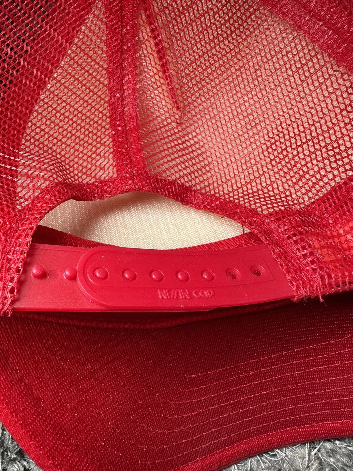 Antony Riddle Red/Black Glitter RiDDLE Trucker Hat Size ONE SIZE - 5 Thumbnail