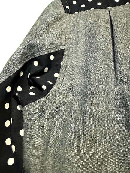 Japanese Brand × Sophnet. SOPHNET. Indigo Chambray Panel Button Down Long Sleeve Shirt Size US M / EU 48-50 / 2 - 9 Thumbnail