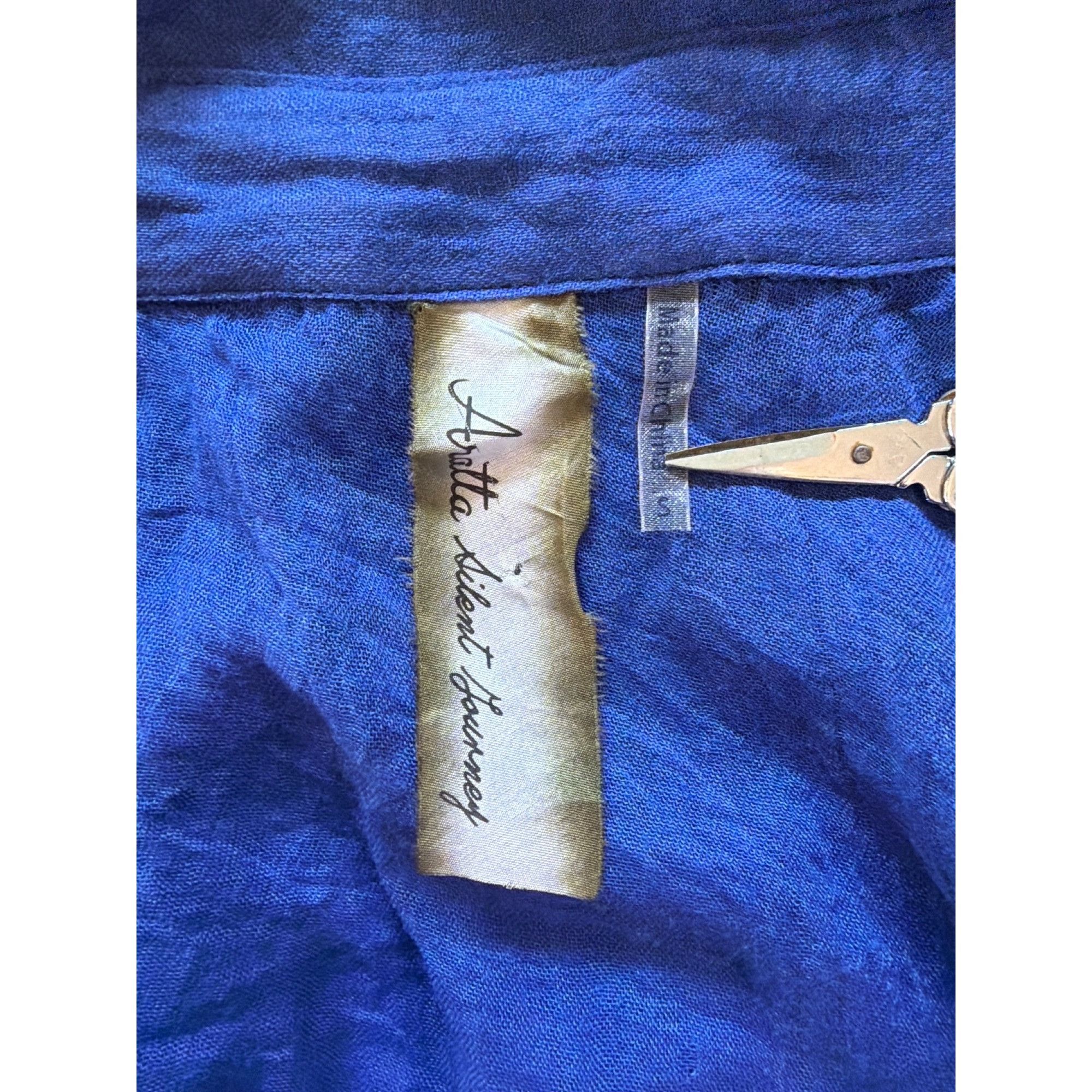 Other NWT Aratta Adonis Blue Embroidered Maxi Duster Shirt Dress S Size S / US 4 / IT 40 - 8 Thumbnail