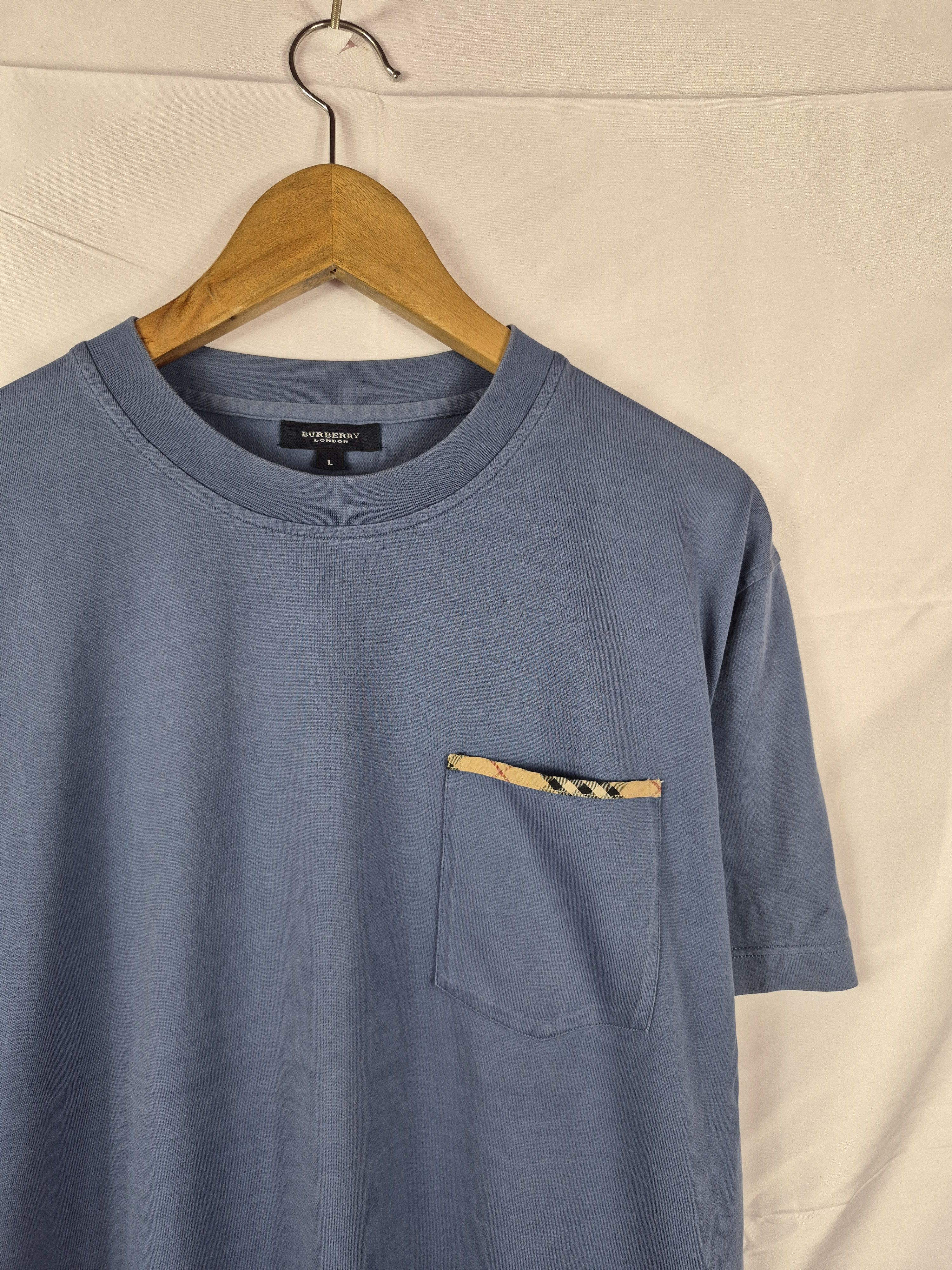 Burberry 🔥 Burberry London Novacheck Pocket Tee Size US L / EU 52-54 / 3 - 2 Thumbnail