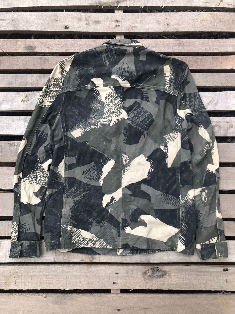 Allsaints All Saints Contact Camouflage Soft Leather Jacket Size US M / EU 48-50 / 2 - 2 Thumbnail