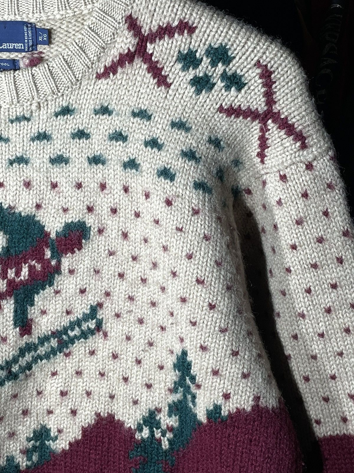 Polo Ralph Lauren × Ralph Lauren × Vintage Sweater Polo Ski Vintage Hand Knit Size US XL / EU 56 / 4 - 7 Thumbnail