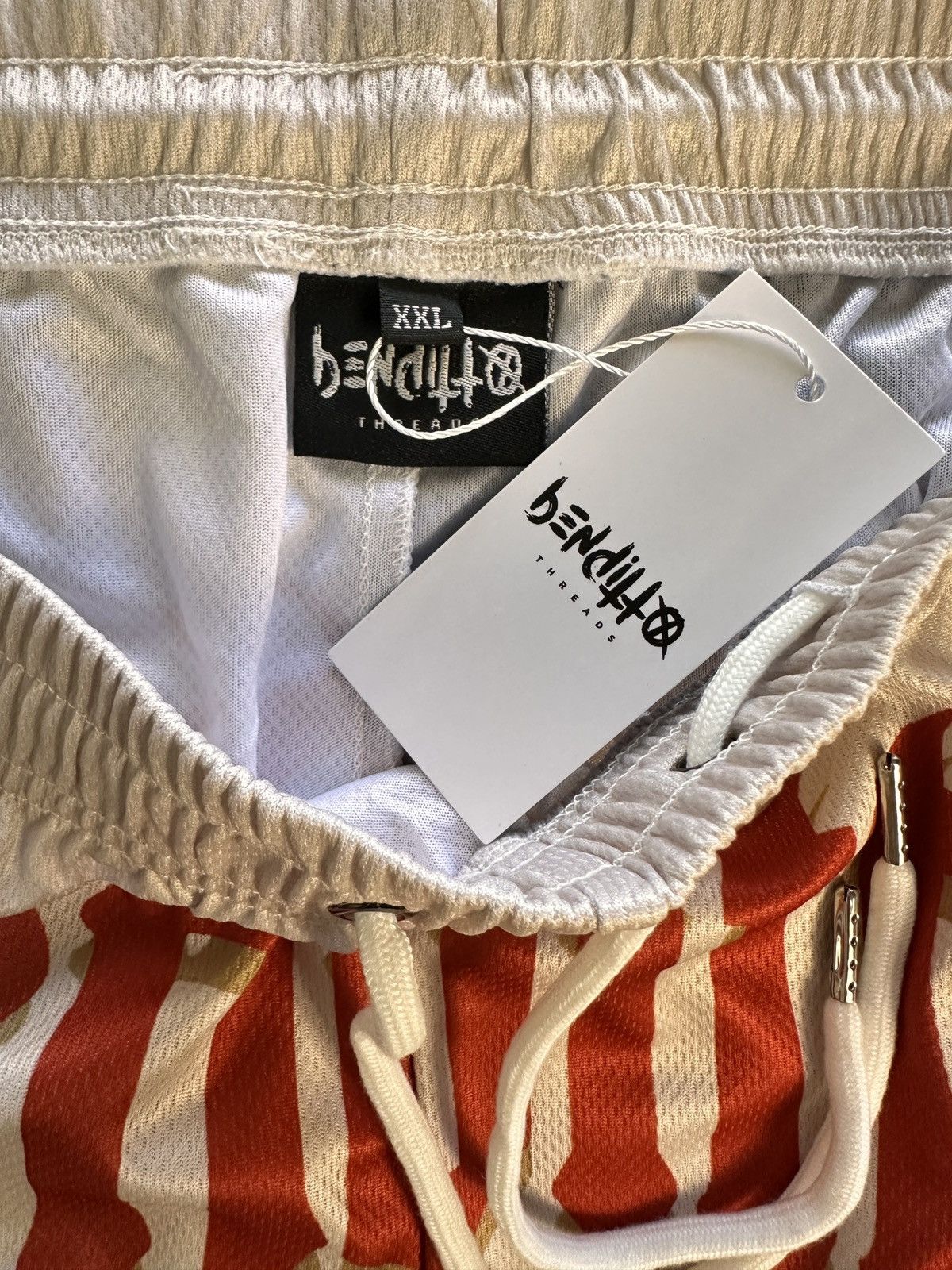 Other RARE BENDITTO Skull Mesh Shorts XXL Streetwear Grail Size US 38 / EU 54 - 3 Thumbnail