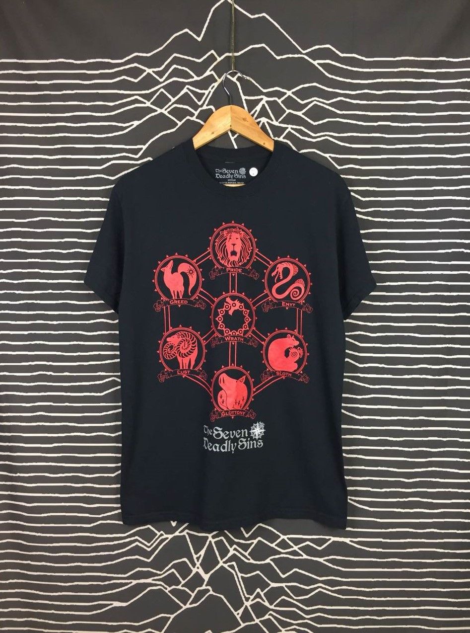 Anime × Japanese Brand × Vintage The Seven Deadly Sins Animal Symbols Anime Manga Tee Size US M / EU 48-50 / 2 - 1 Thumbnail