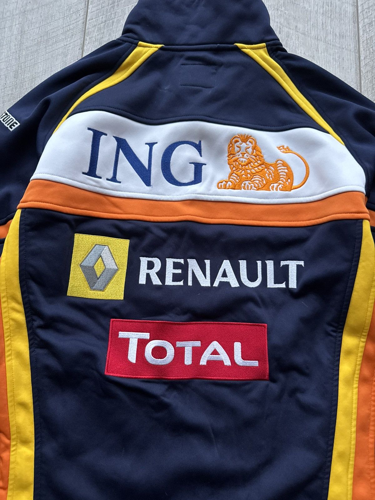 Formula 1 Vintage Renault F1 Team Pepe Jeans ING Total Fleece Jacket Size US L / EU 52-54 / 3 - 12 Thumbnail