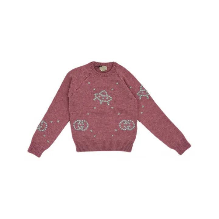 Gucci Gucci Gucci Kids Cartoon Floral Embroidered Sweater -2506 Size US M / EU 48-50 / 2 - 2 Thumbnail