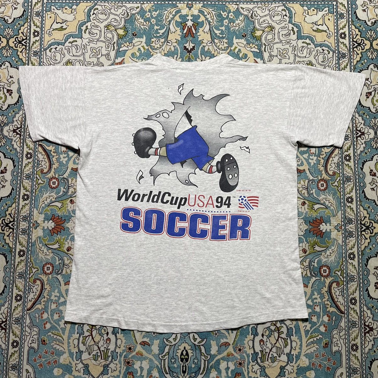 Nutmeg × Vintage 1994 Fifa World Cup USA T-shirt vintage Size US L / EU 52-54 / 3 - 7 Thumbnail