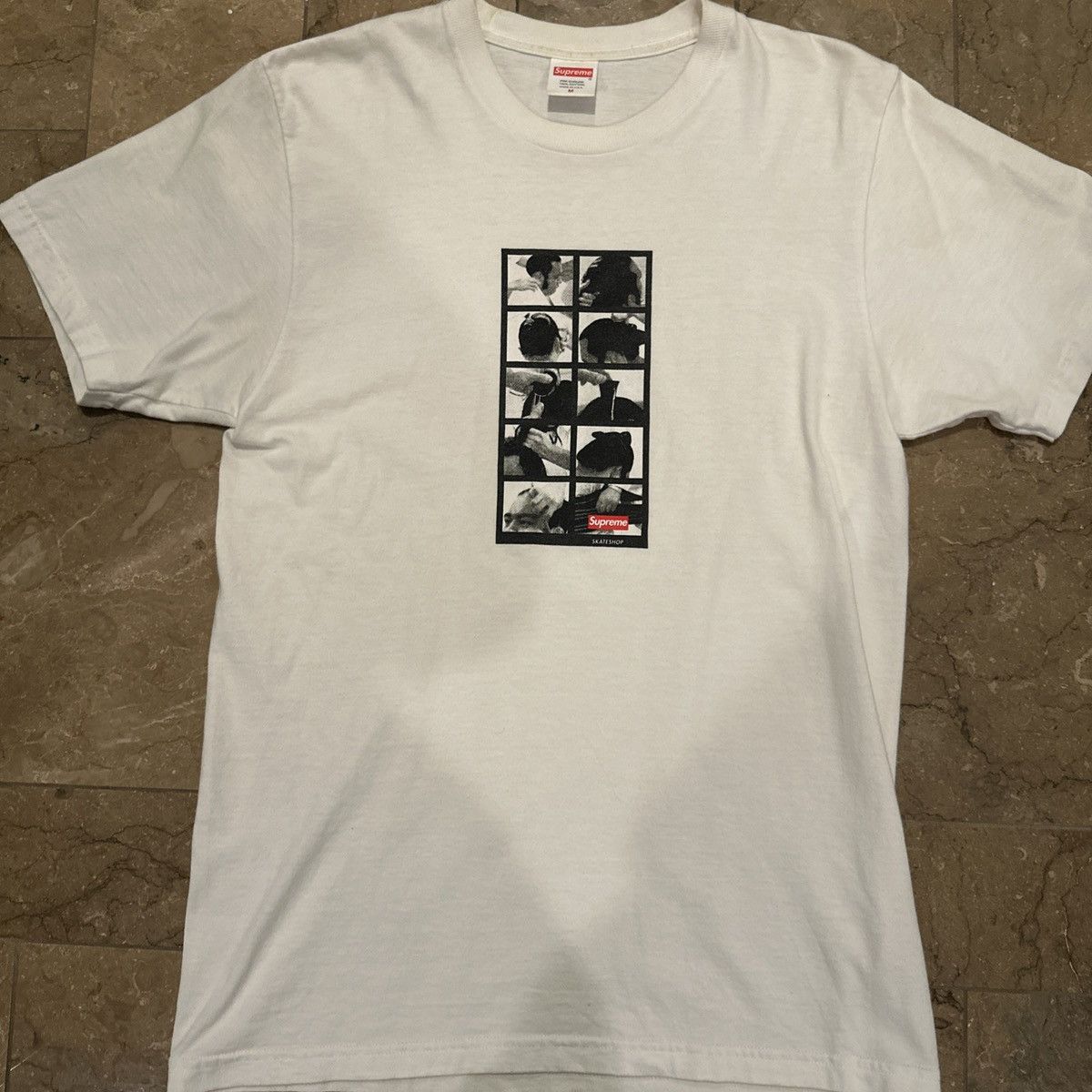 Supreme Supreme Photo Grid Tee White Medium Made in USA Size US M / EU 48-50 / 2 - 1 Thumbnail