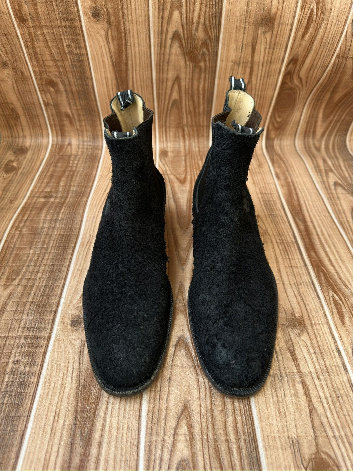 Helmut Lang Helmut Lang 2000’s Cuban Heel Boots in Roughed out Suede Size US 8.5 / EU 41-42 - 3 Thumbnail
