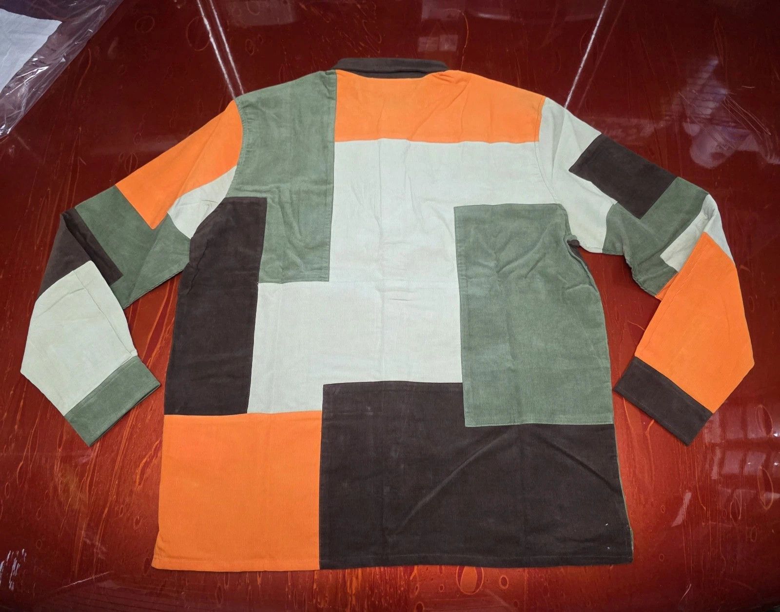 Kith Kith Patchwork Cord Ludlow Shirt in Pimento Orange Large Size US L / EU 52-54 / 3 - 9 Thumbnail