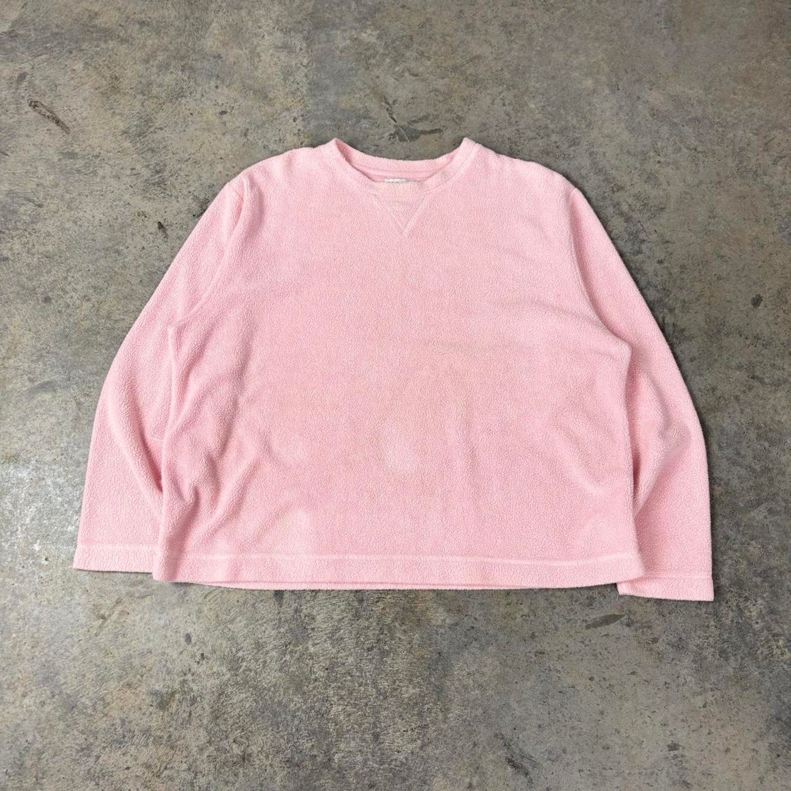Vintage Vintage 90s Coquette Pink Fleece Sweatshirt Size L Size L / US 10 / IT 46 - 6 Thumbnail