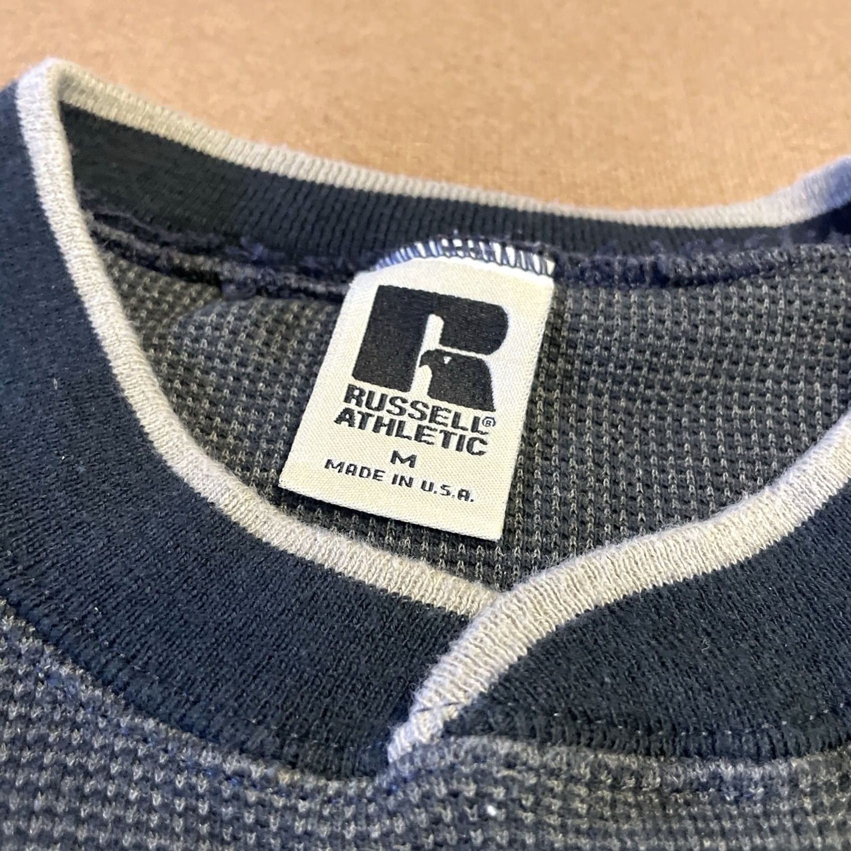 Russell Athletic VINTAGE Russell Athletic Weave Knit Sweatshirt Adult Medium Gray Pullover Mens Size US M / EU 48-50 / 2 - 6 Thumbnail