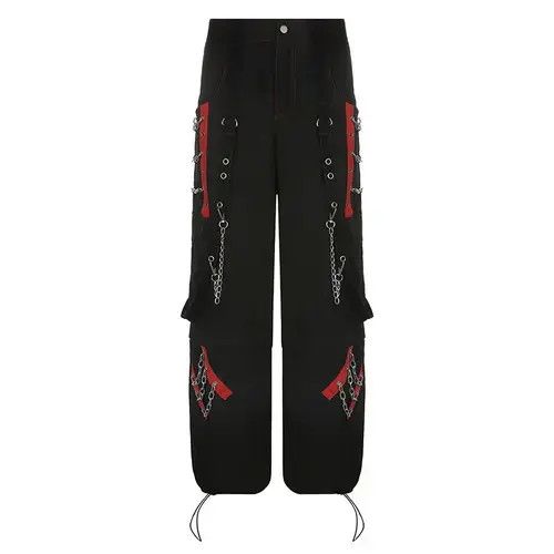 Japanese Brand Gothic Cargo Pants Size US 30 / EU 46 - 2 Thumbnail
