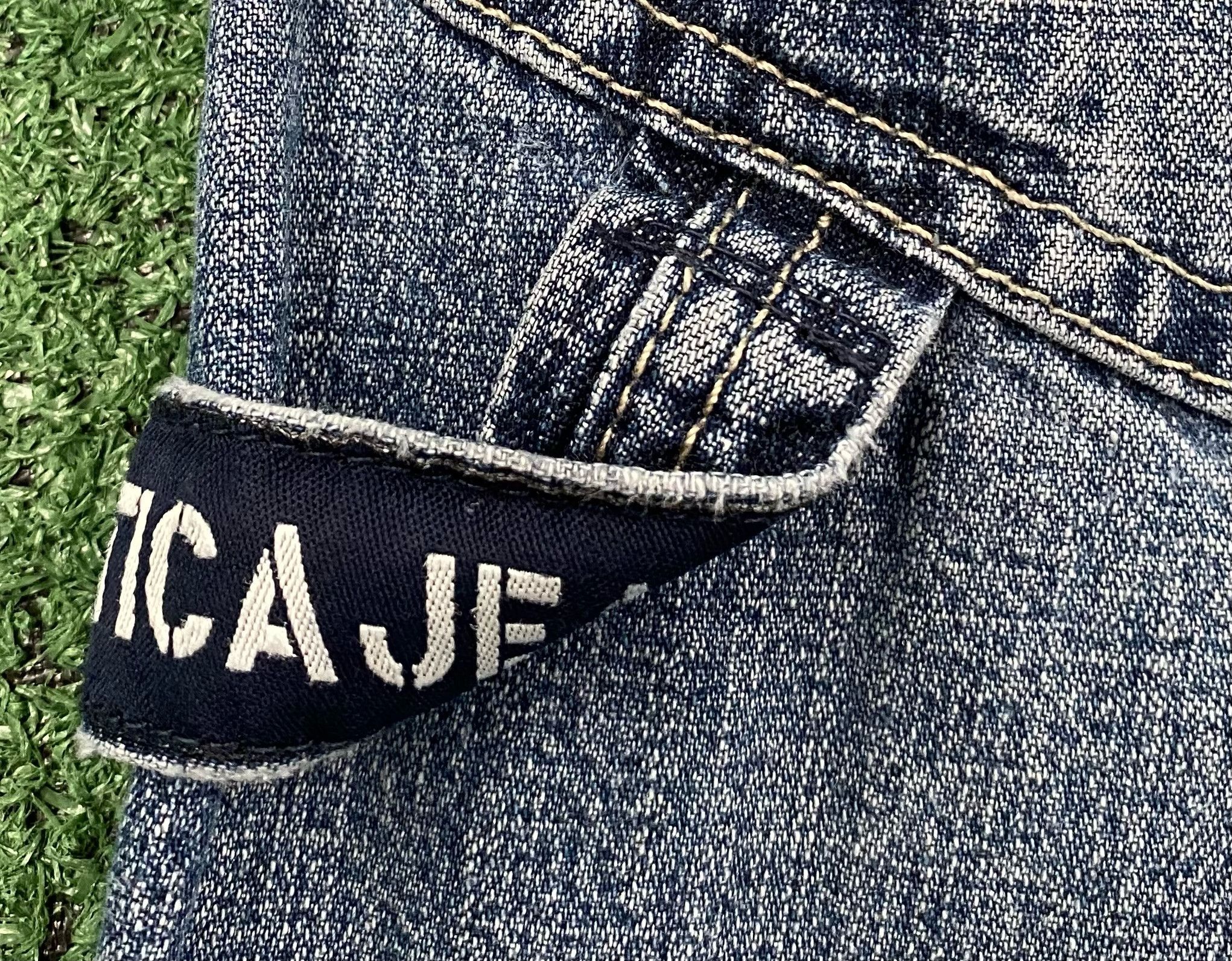 Nautica 90’s Nautica Logo Denim Jean Carpenter Shorts Jorts 34 Size US 34 / EU 50 - 3 Thumbnail