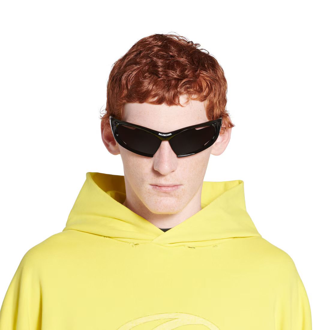 Balenciaga o1mt1gz0125 Size: OS / Dynamo Rectangle Sunglasses in Black Size ONE SIZE - 5 Thumbnail