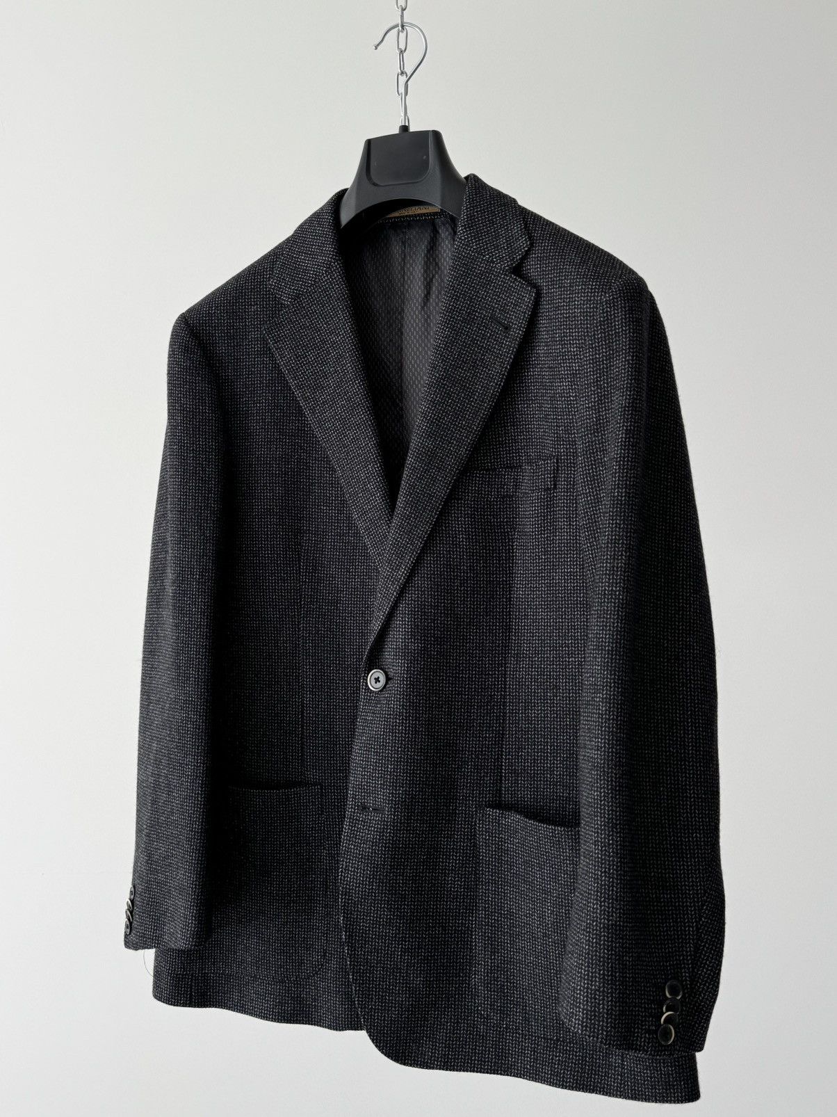 Corneliani Corneliani Wool & Cashmere Two Button Sport Black Jacket Size 42R - 2 Thumbnail