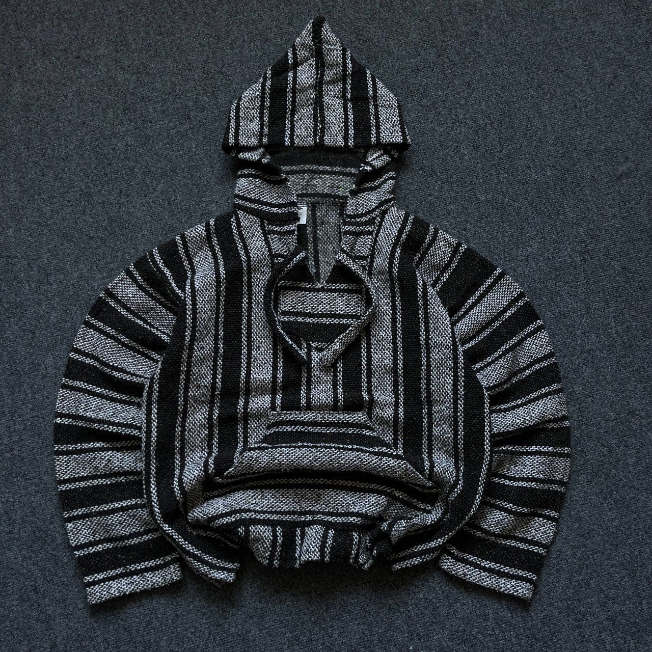 Boohoo VTG Del Mex Mexican Baja Hoodie Knit Sweater Jerga Pullover Size US L / EU 52-54 / 3 - 3 Thumbnail