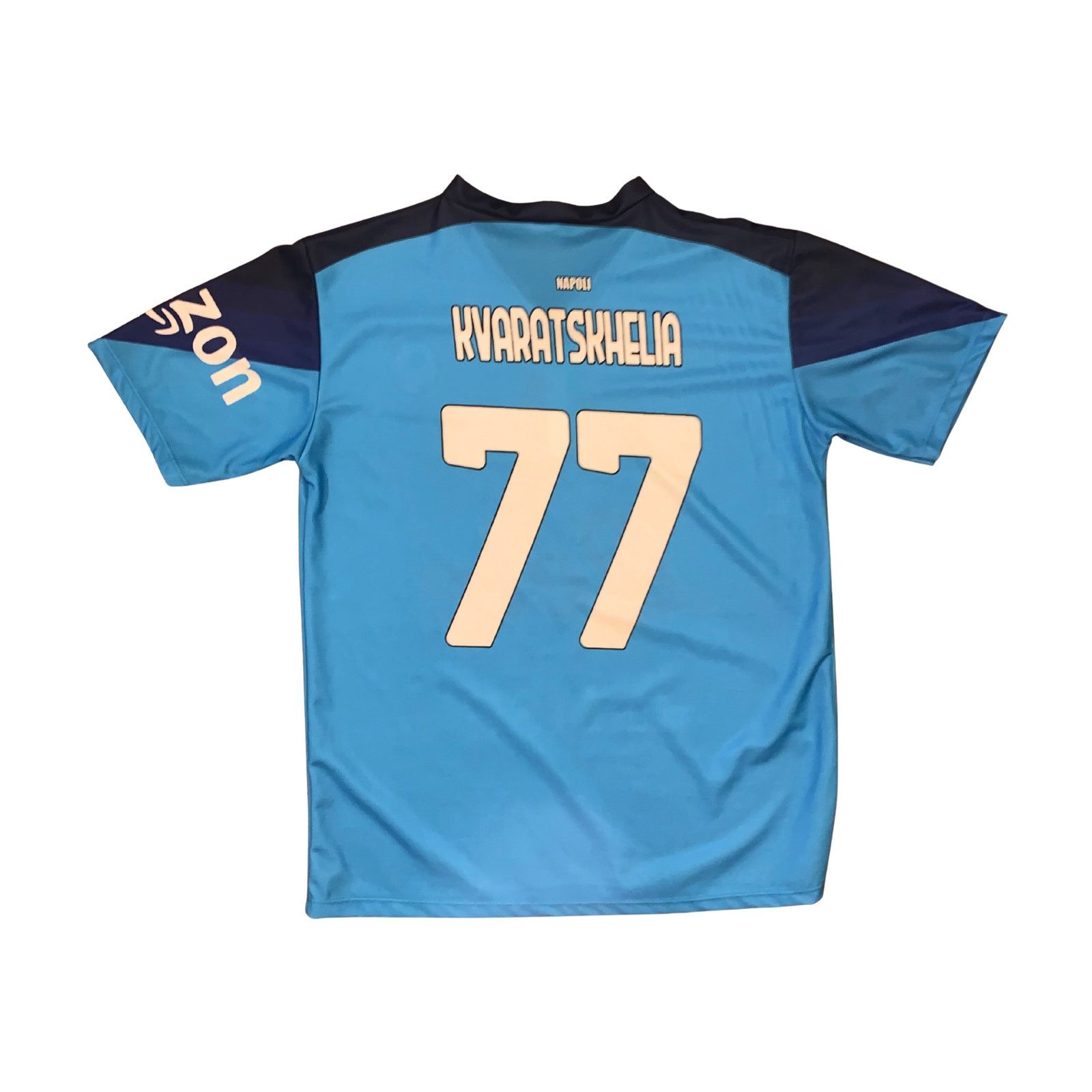 Other Napoli Italian League Soccer Jersey #77 Blue Serie A Size US L / EU 52-54 / 3 - 2 Thumbnail