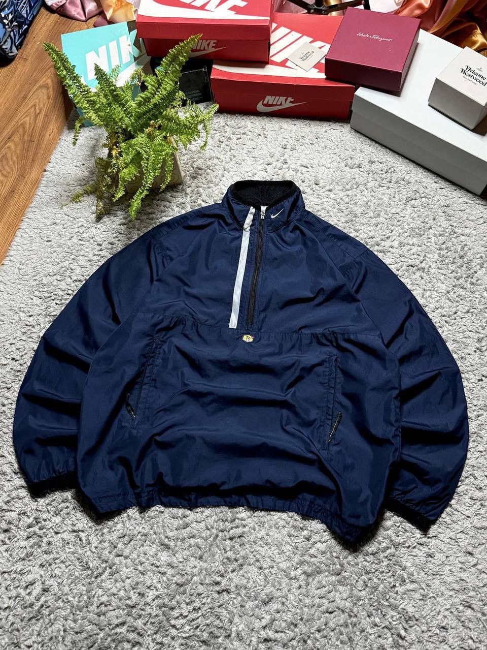 Nike 90s Nike TN Vintage Nylon Oversized Drill Drip Jacket Rare Size US L / EU 52-54 / 3 - 1 Thumbnail