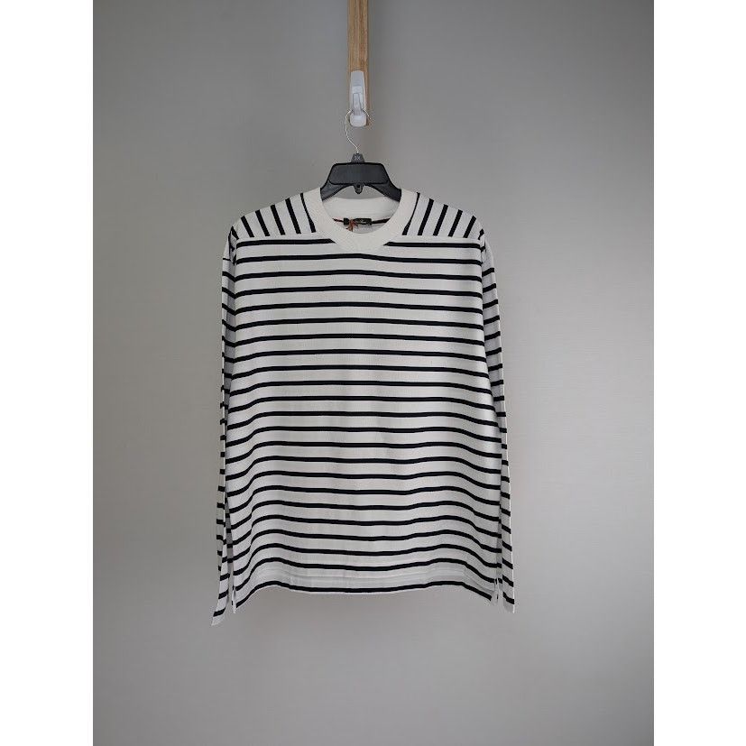 Loro Piana o1rshd1 Men's T-Shirt ML Riomaggiore in Black/White Size US XXL / EU 58 / 5 - 1 Thumbnail