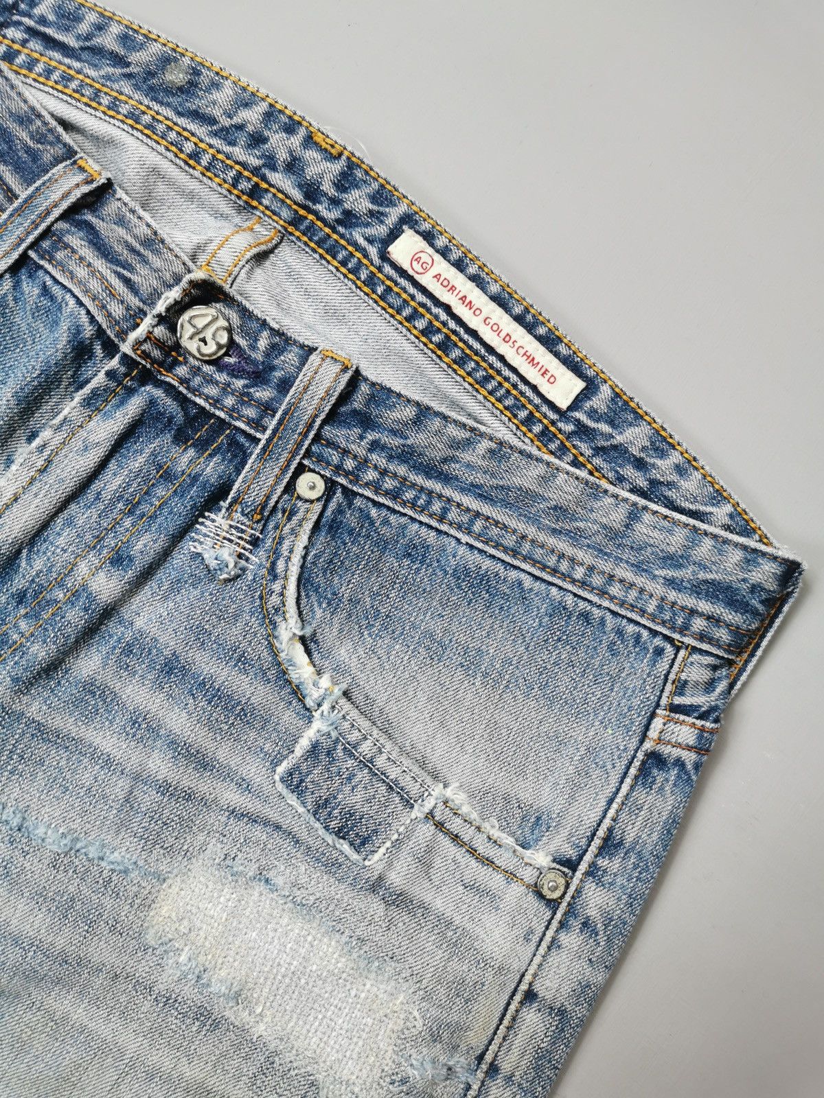 AG Adriano Goldschmied AG Adriano Goldschmied Distressed Jeans Size US 32 / EU 48 - 6 Thumbnail