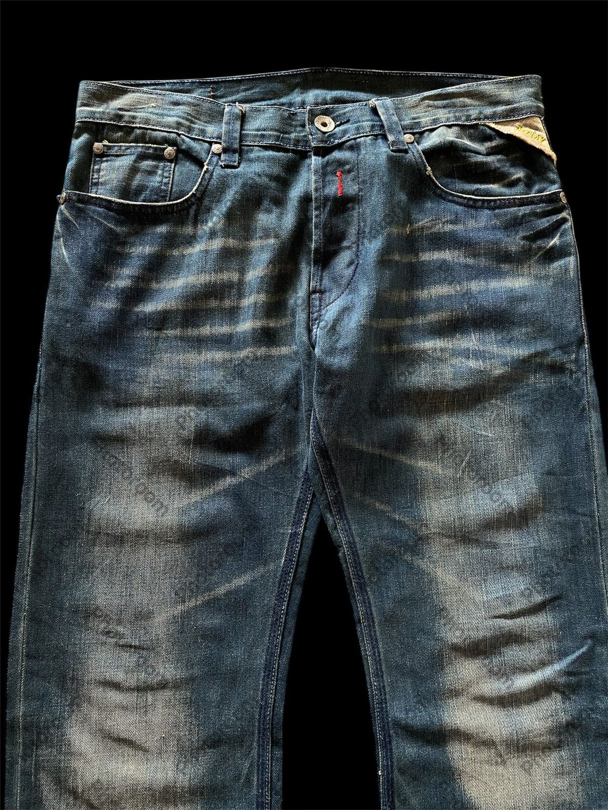 Hysteric Glamour × Japanese Brand × Tornado Mart 💥last call💥Baggy Jeans Vintage Japanese Replay Mud Rusty Size US 34 / EU 50 - 7 Thumbnail